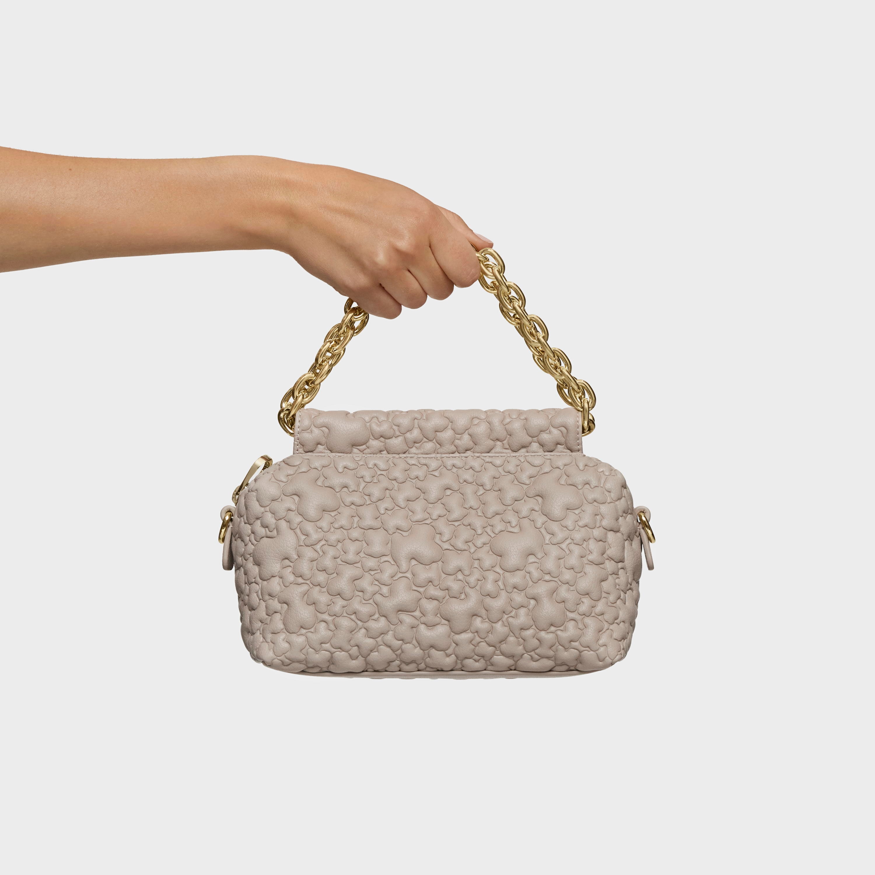 Small taupe Crossbody bag TOUS Jane Puffy Bear