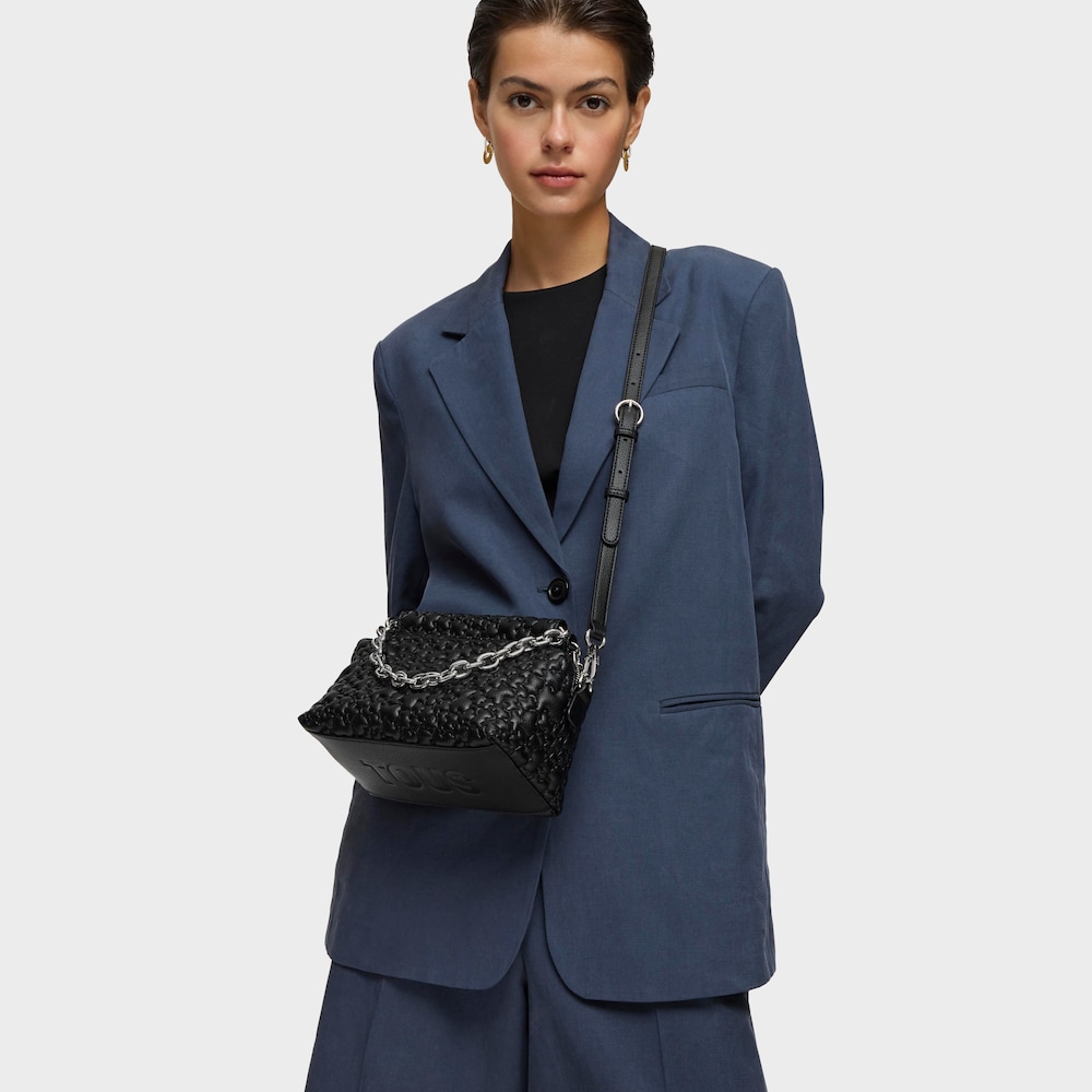 Mała czarna torebka przez ramię TOUS Jane Puffy Bear