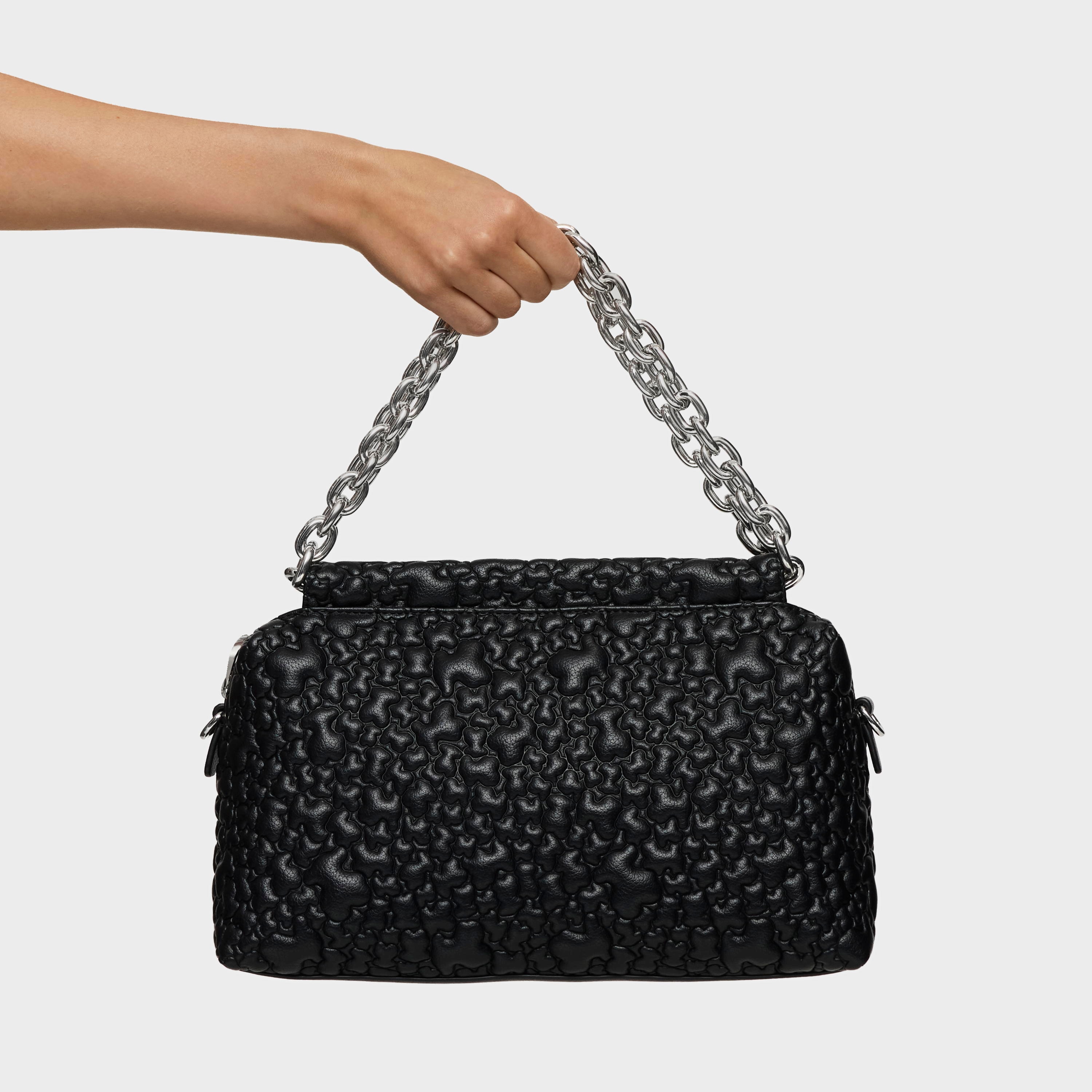 Medium black Bowling bag TOUS Jane Puffy Bear