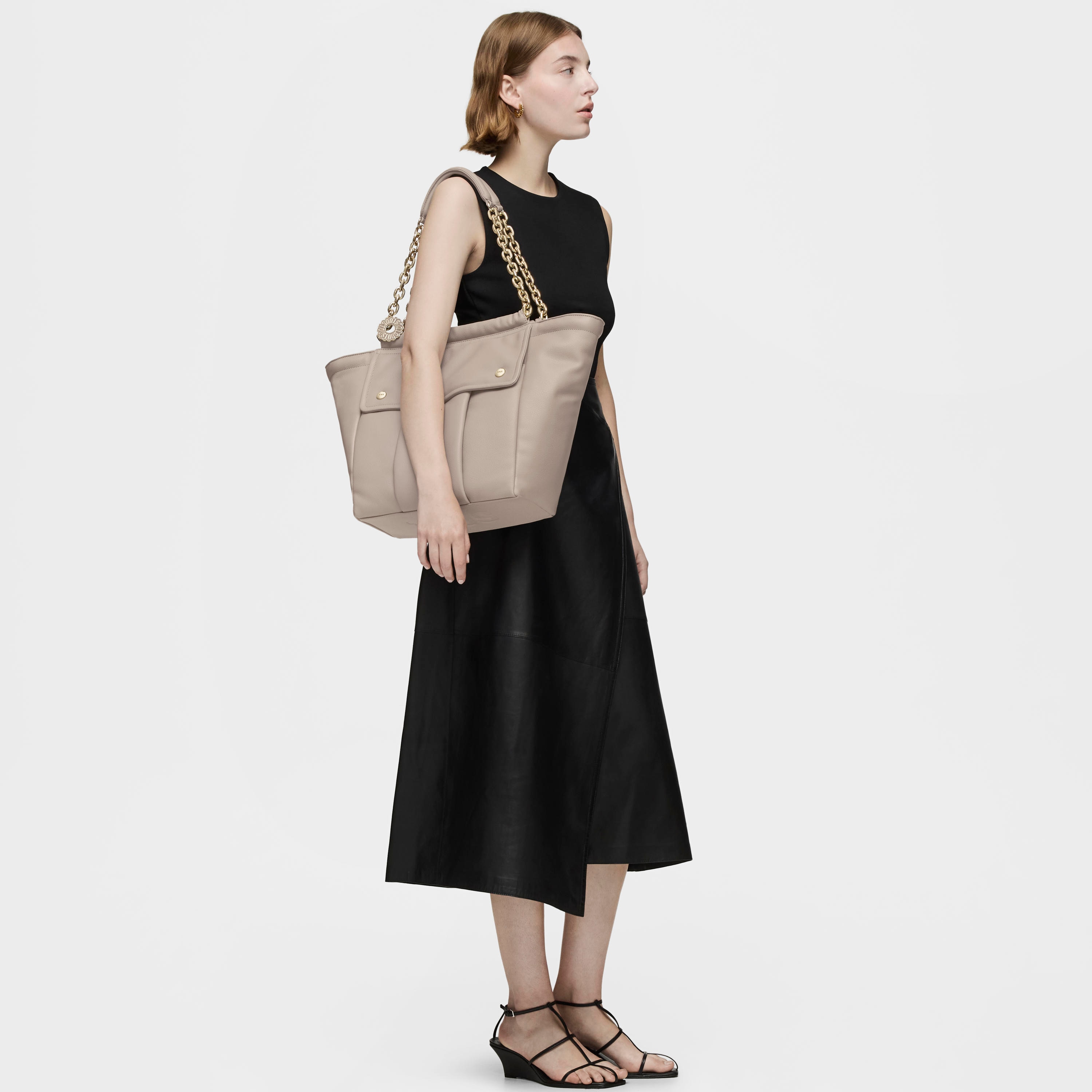 Large taupe Tote bag TOUS Jane