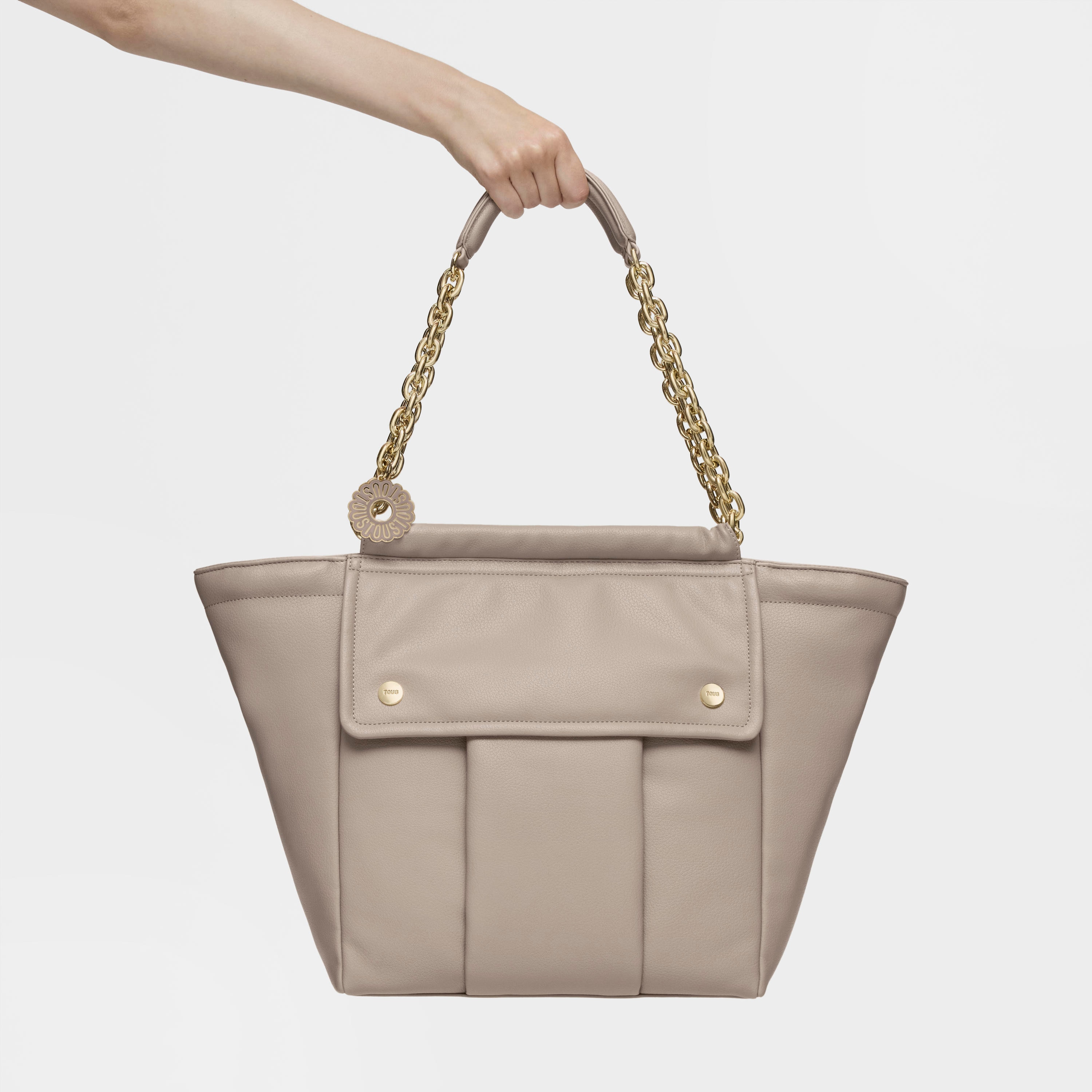 Large taupe Tote bag TOUS Jane