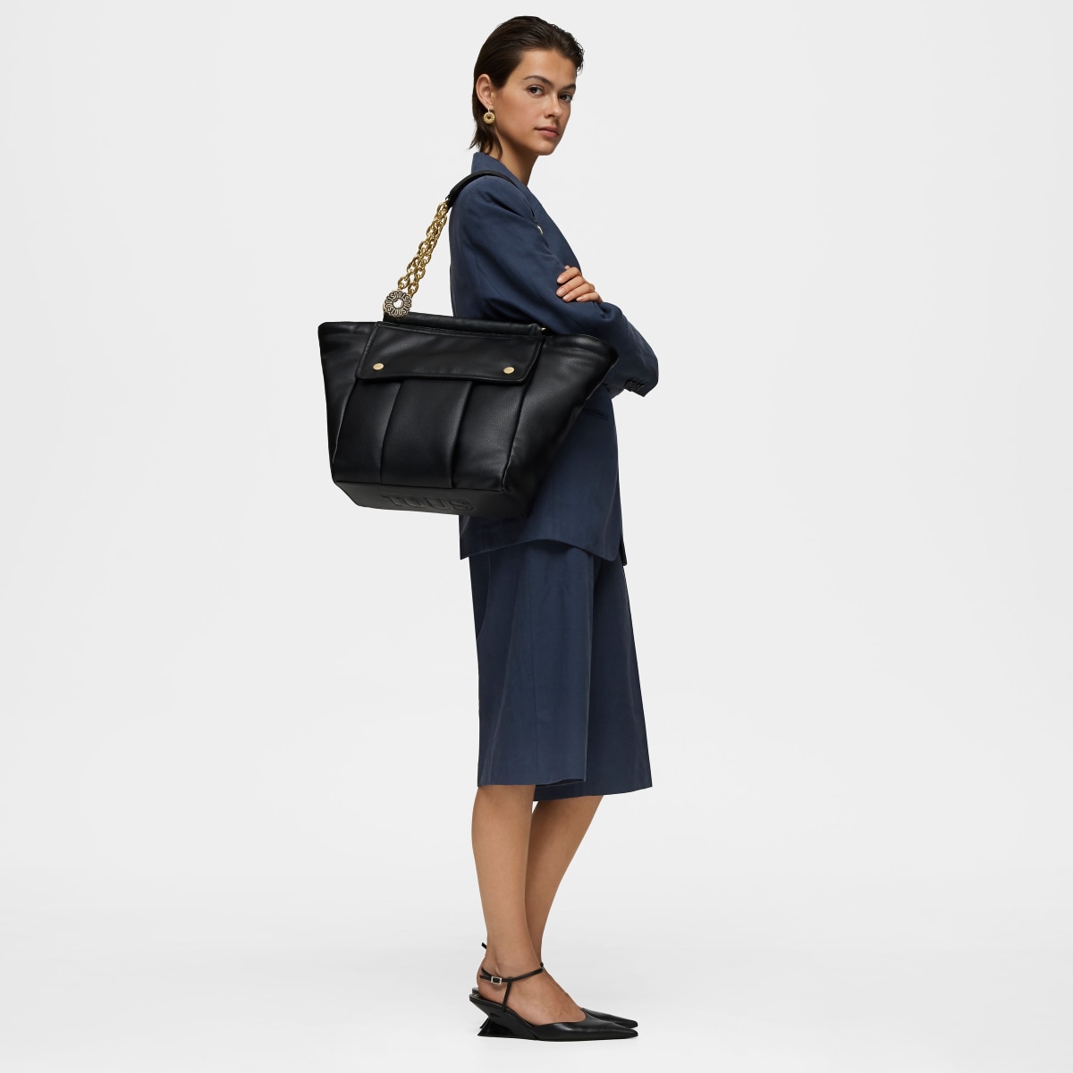 Large black Tote bag TOUS Jane