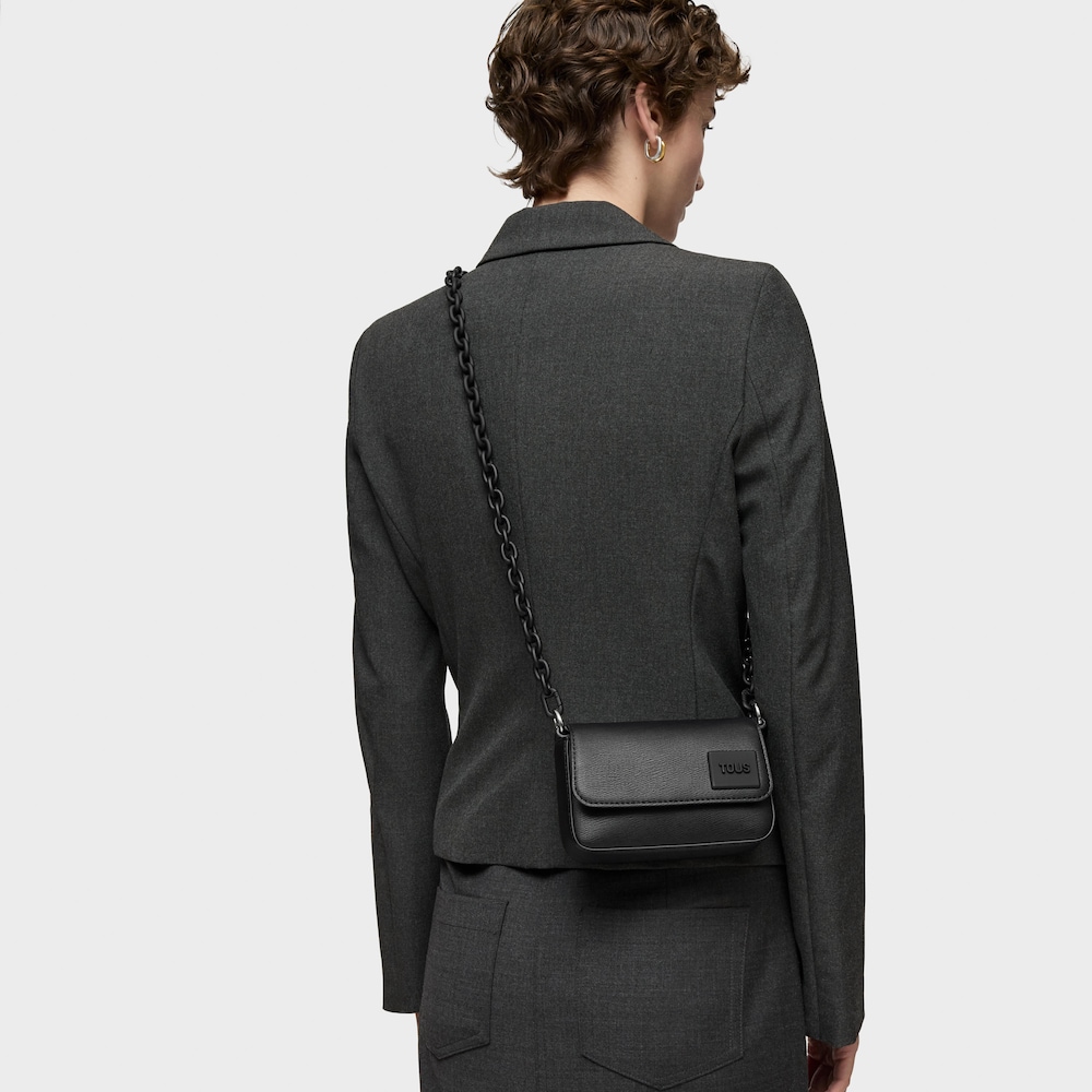 Mini bolso de hombro negro TOUS Amanda image number 5