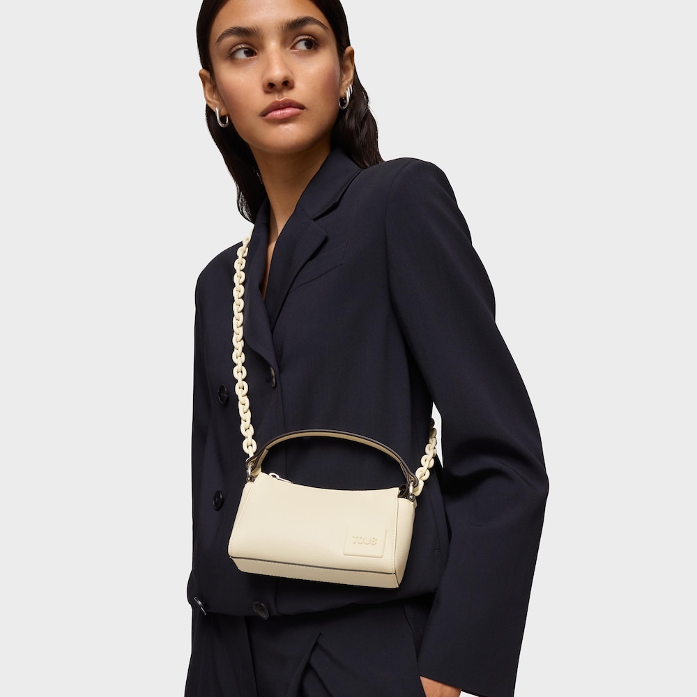 Mini bolso bandolera beige TOUS Amanda image number 4