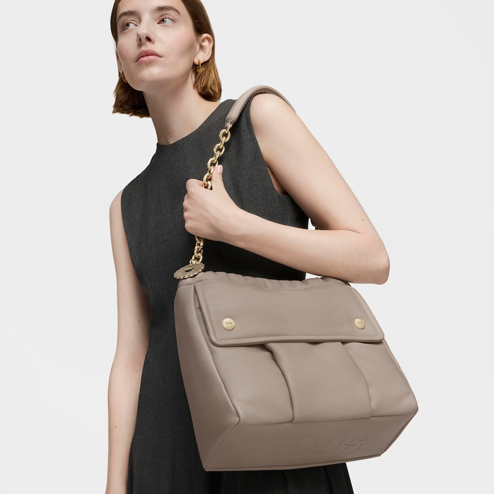 Medium taupe Shoulder bag TOUS Jane