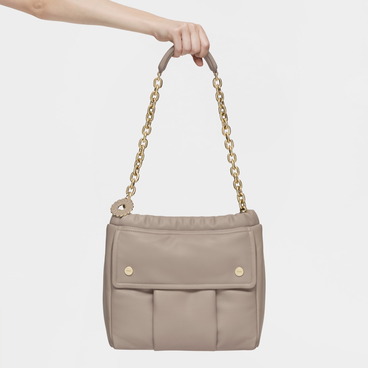 Medium taupe Shoulder bag TOUS Jane