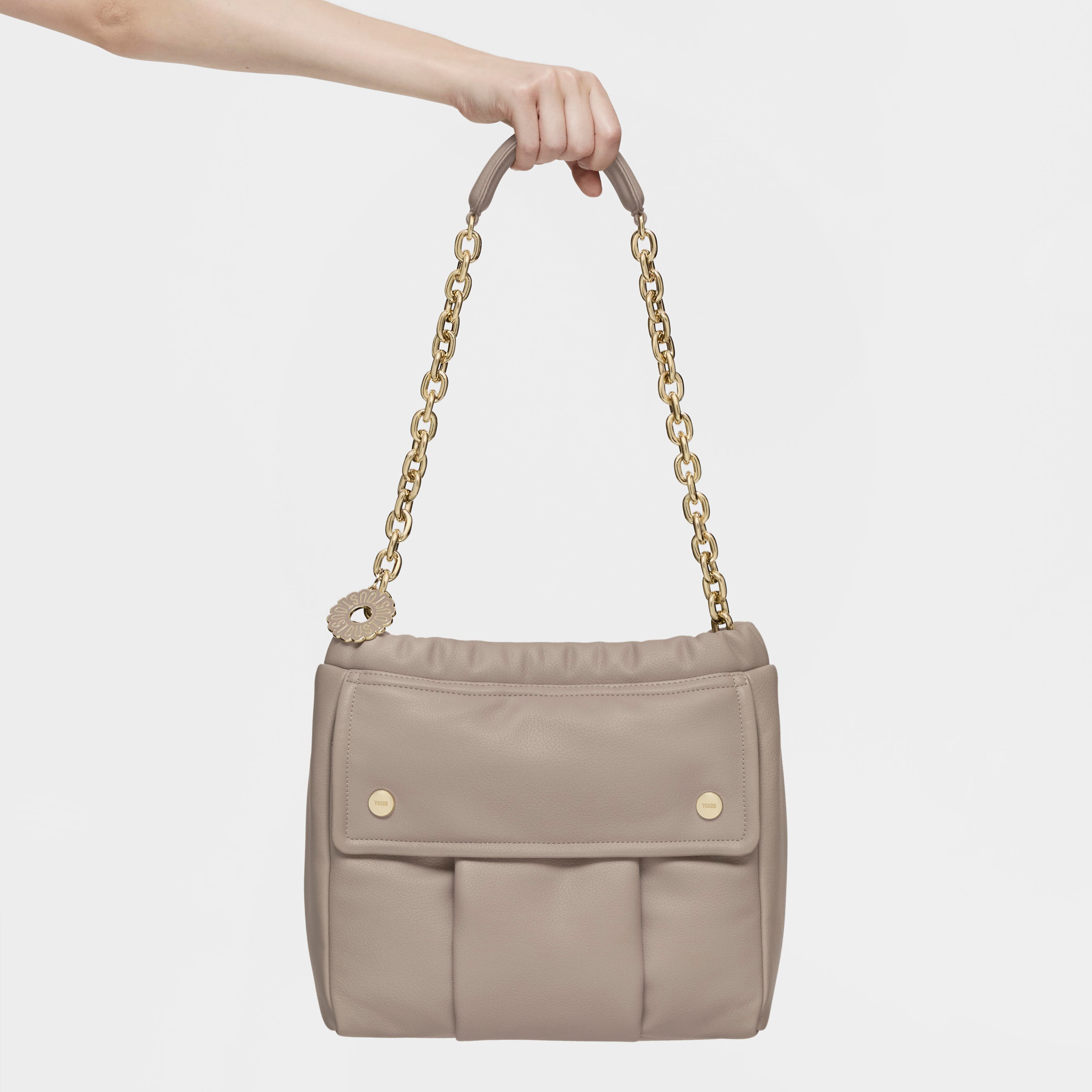 ★TOUT Y EST★ 3pm shoulder bag NR3SKS026BEW Medium taupe Shoulder bag TOUS Jane | TOUS
