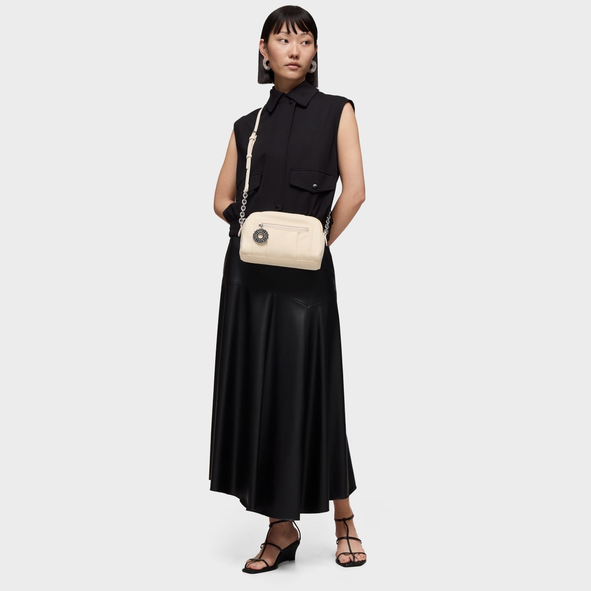 Medium beige Crossbody bag TOUS Jane Soft