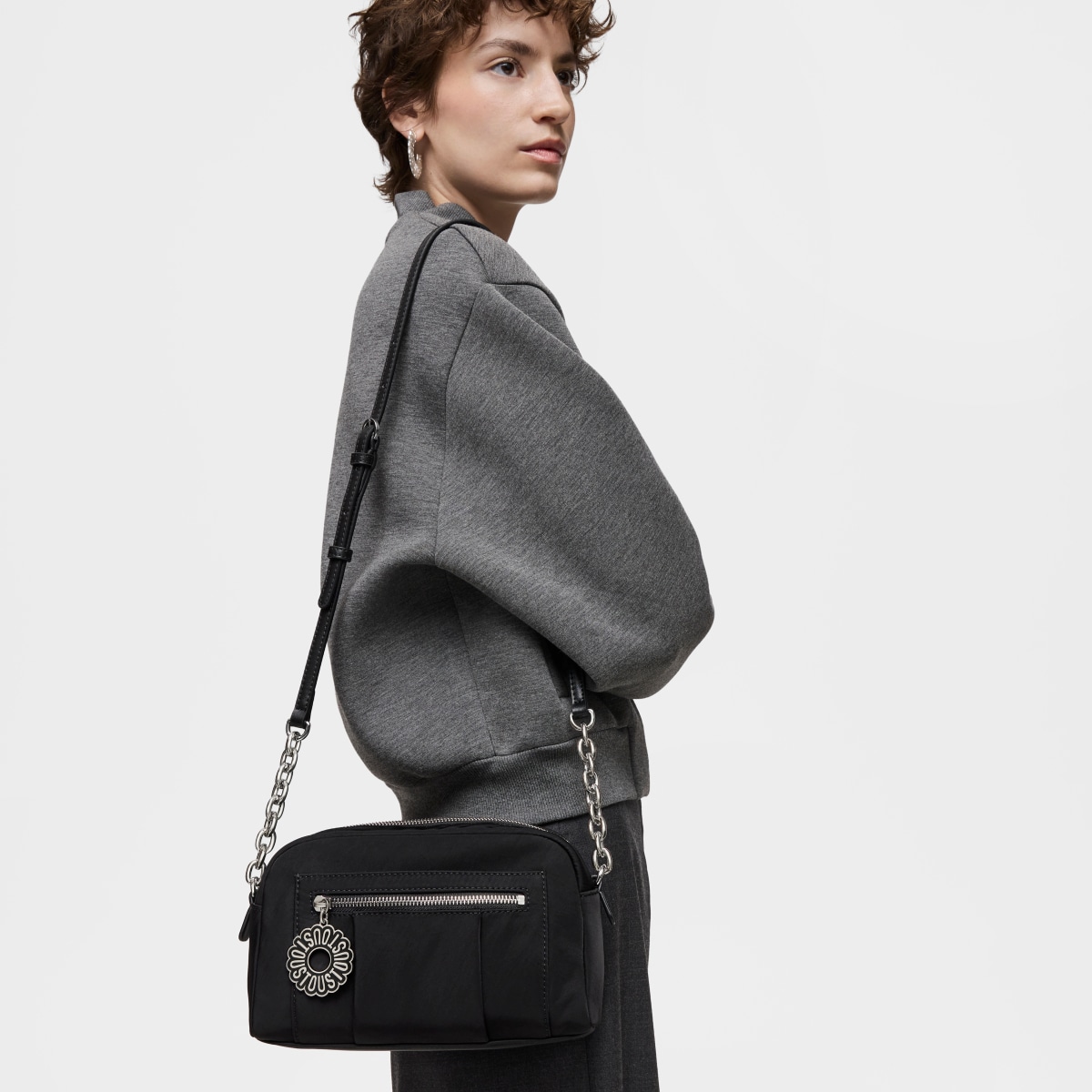 Medium black Crossbody bag TOUS Jane Soft