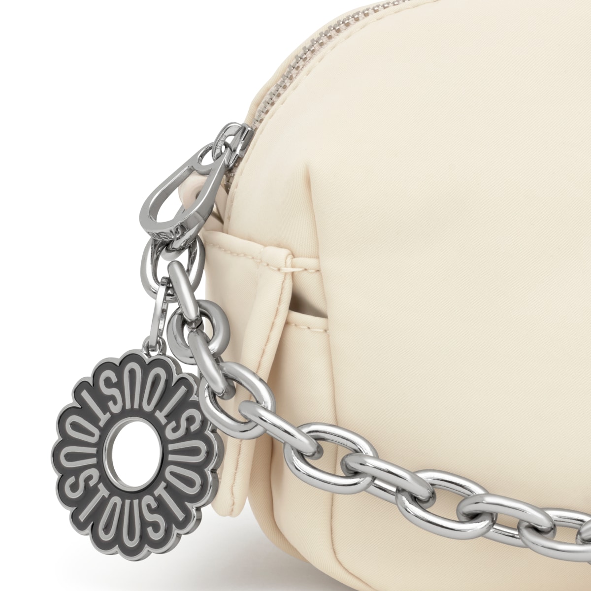 Beige Crossbody reporter bag TOUS Jane Soft