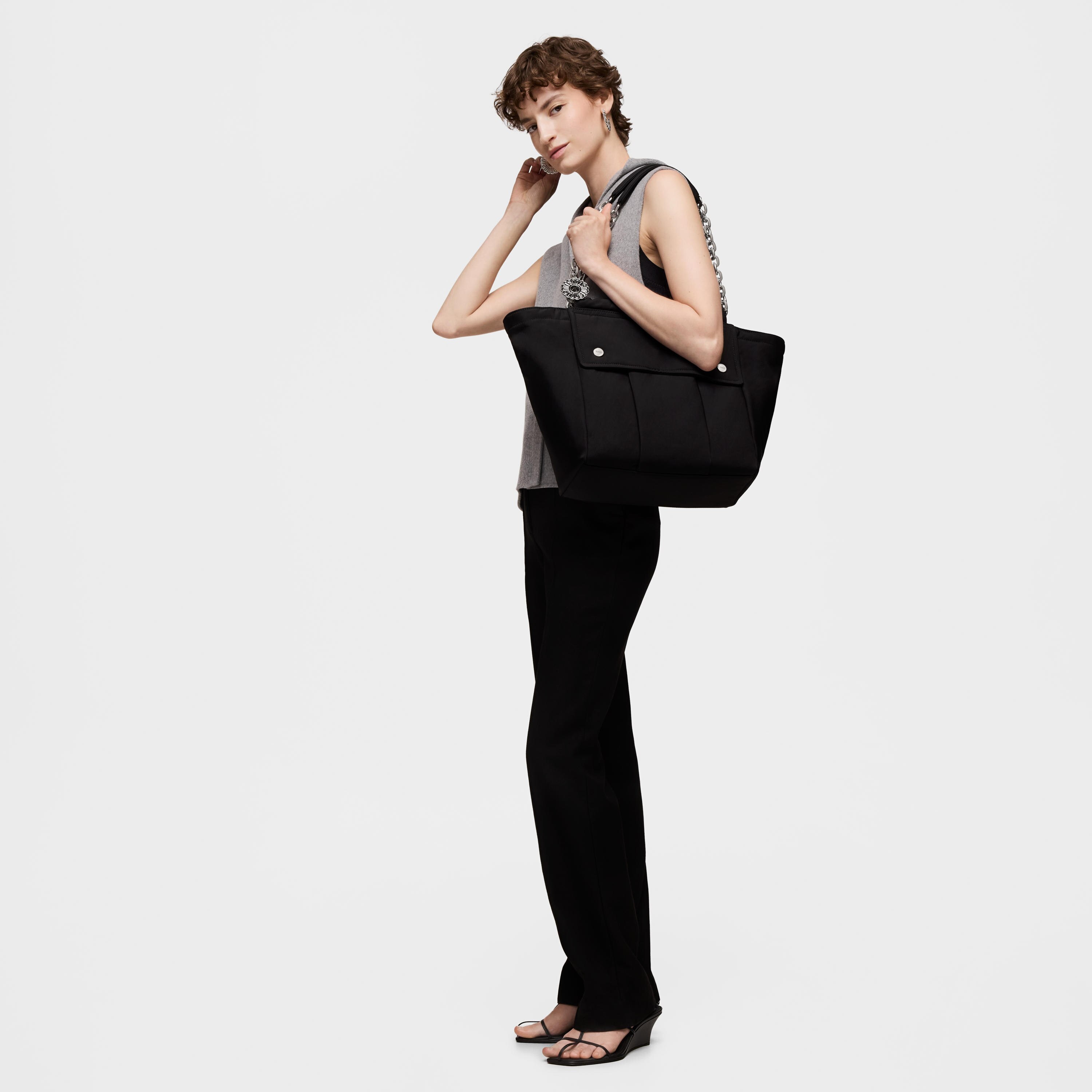 Large black Tote bag TOUS Jane Soft