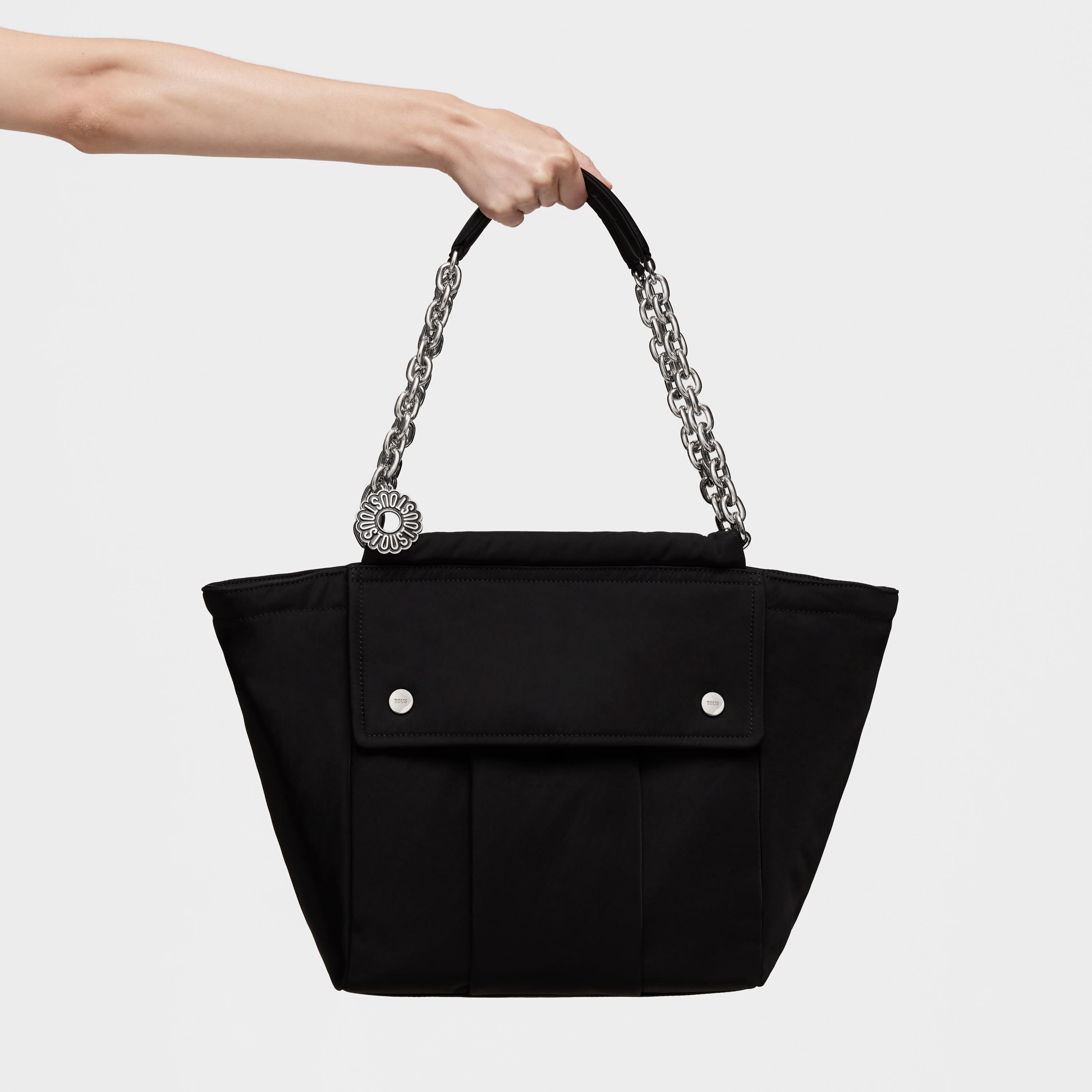 Large black Tote bag TOUS Jane Soft