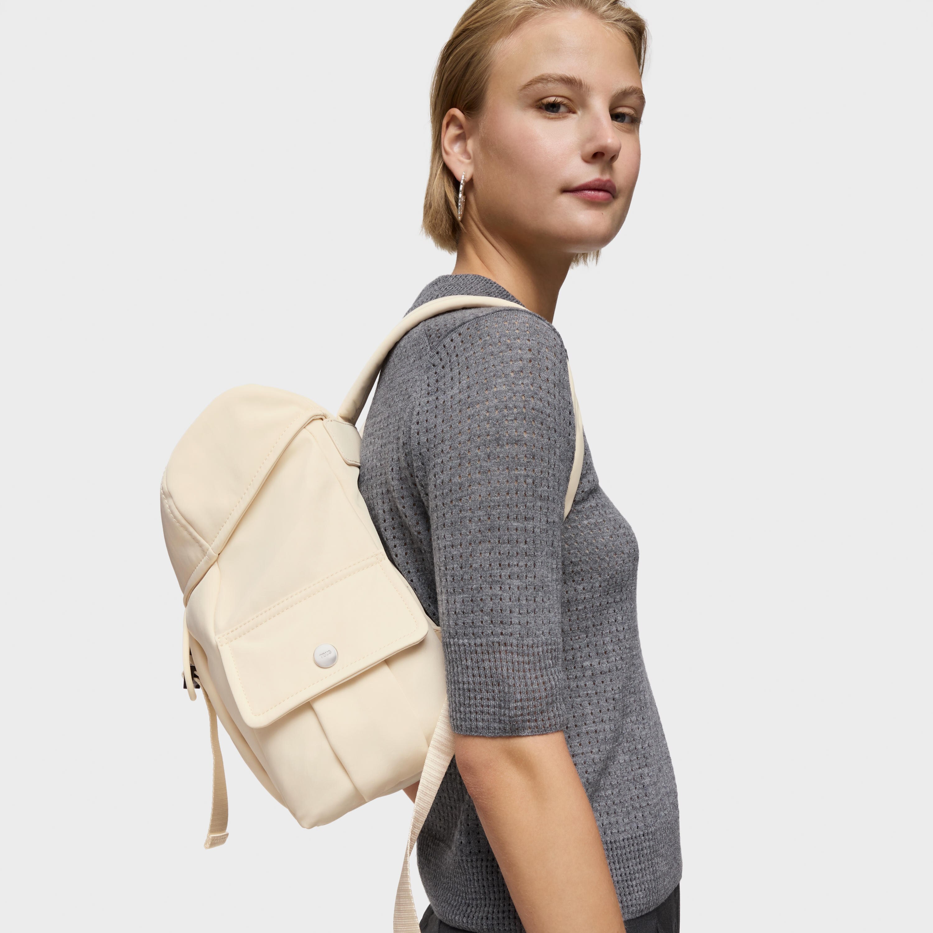 Large beige Backpack TOUS Jane Soft