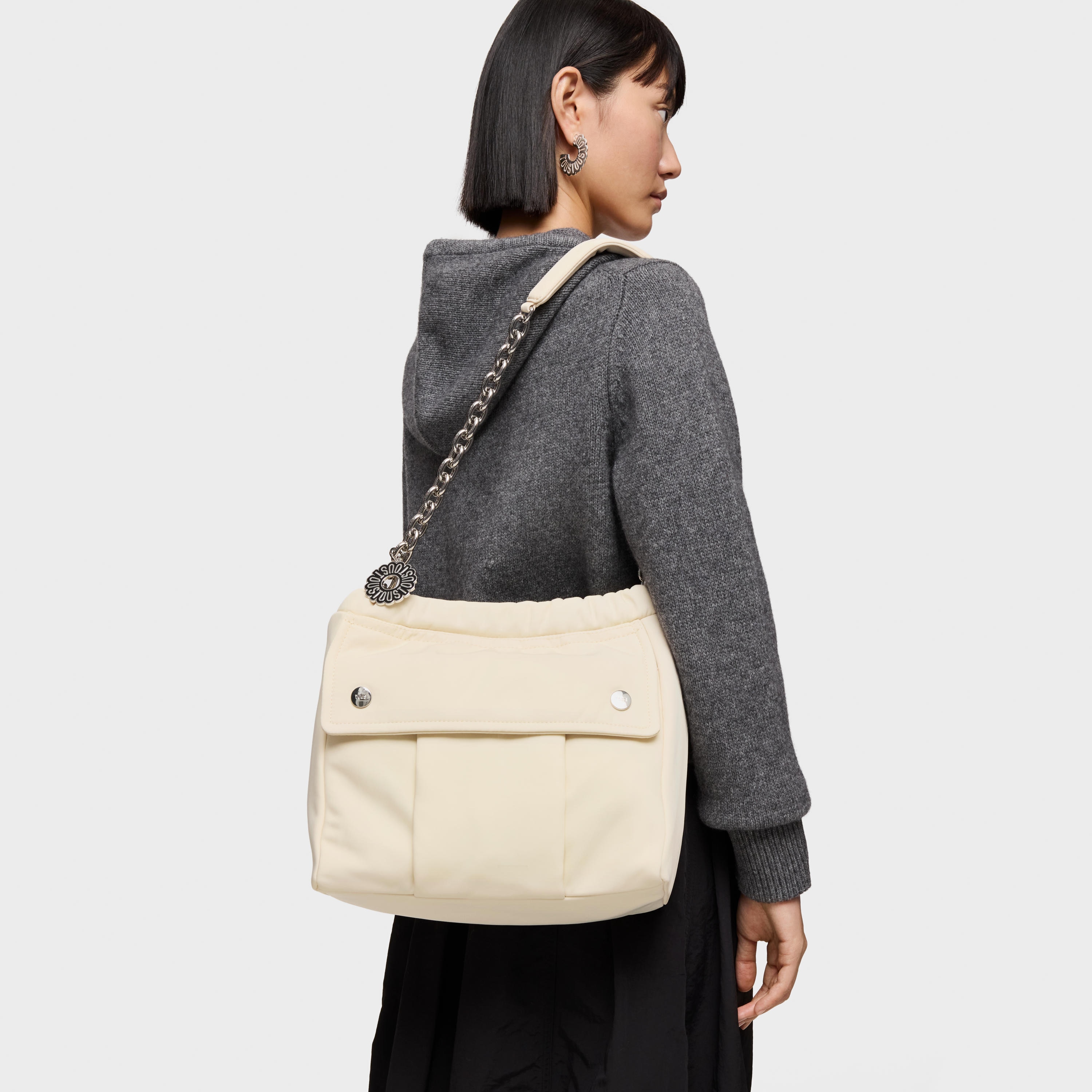 Medium beige Shoulder bag TOUS Jane Soft