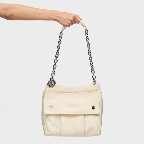 Medium beige Shoulder bag TOUS Jane Soft