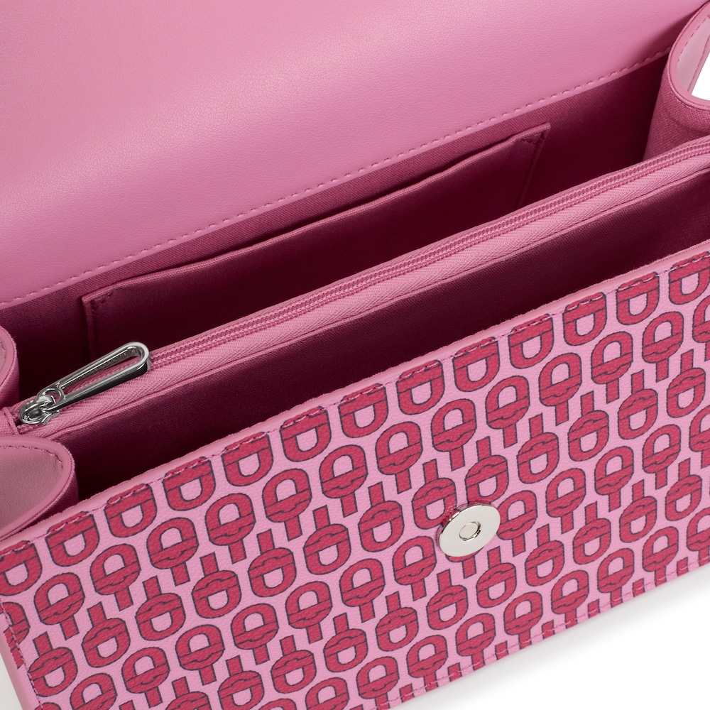 Středně velk&aacute; Crossbody kabelka s&nbsp;chlopn&iacute; fuchsiov&eacute; barvy TOUS MANIFESTO Essence