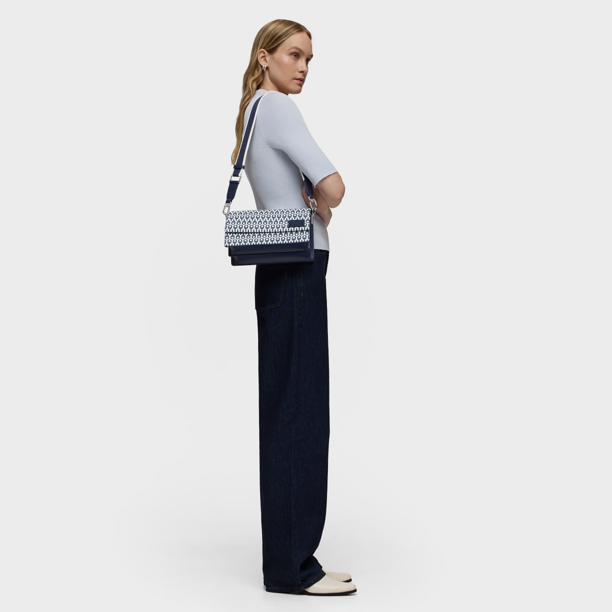 Medium navy blue Flap Crossbody bag TOUS MANIFESTO Essence