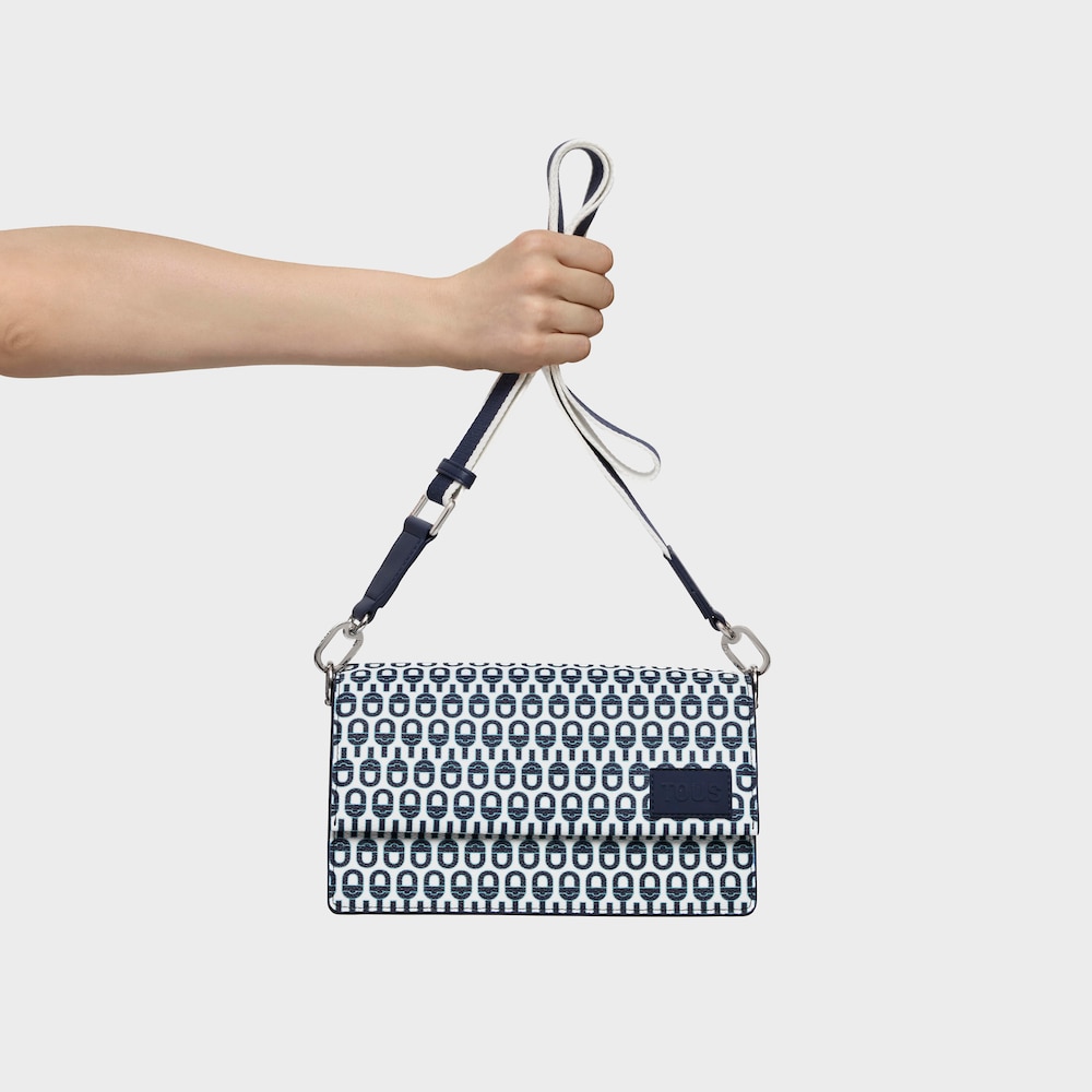 Medium navy blue Flap Crossbody bag TOUS MANIFESTO Essence