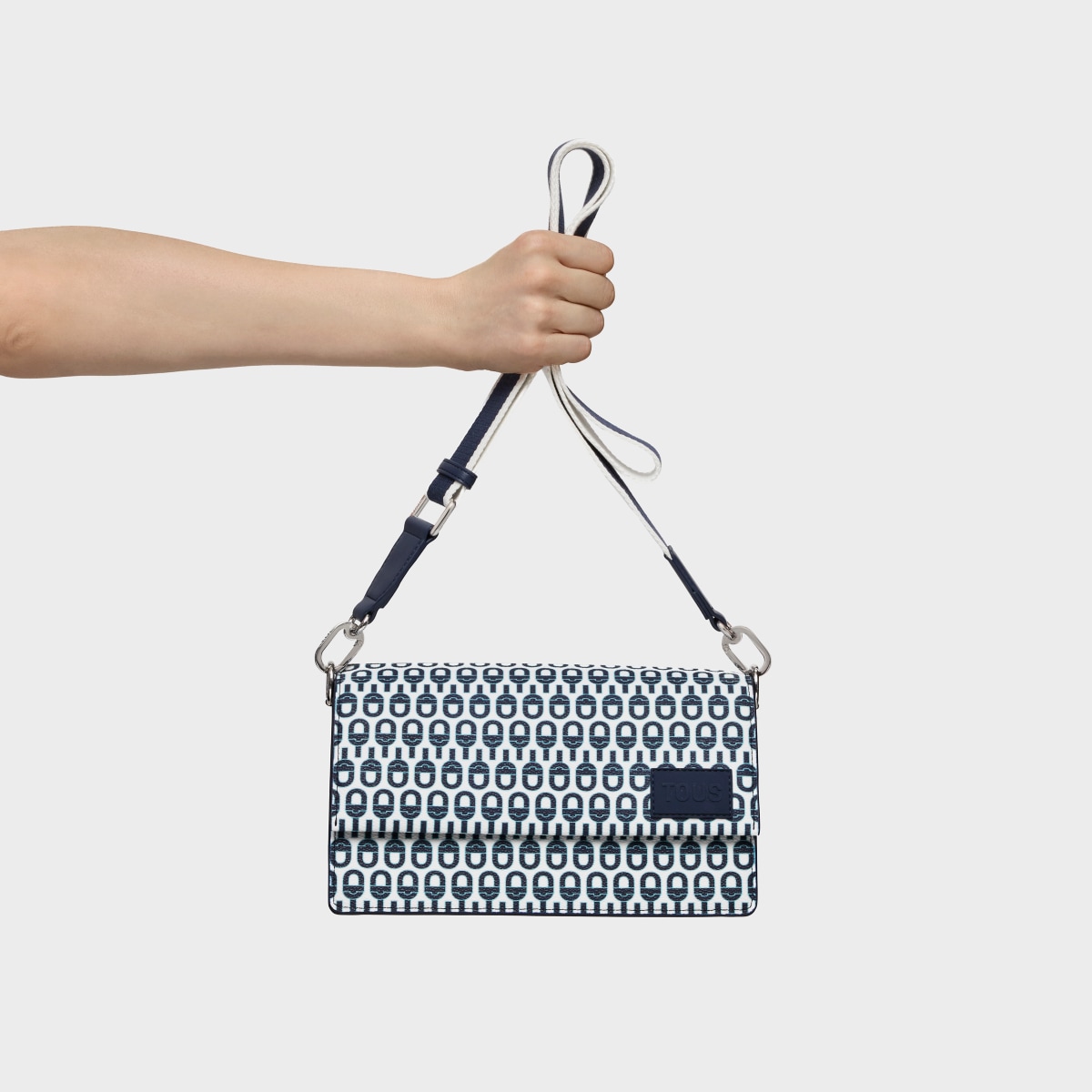Medium navy blue Flap Crossbody bag TOUS MANIFESTO Essence