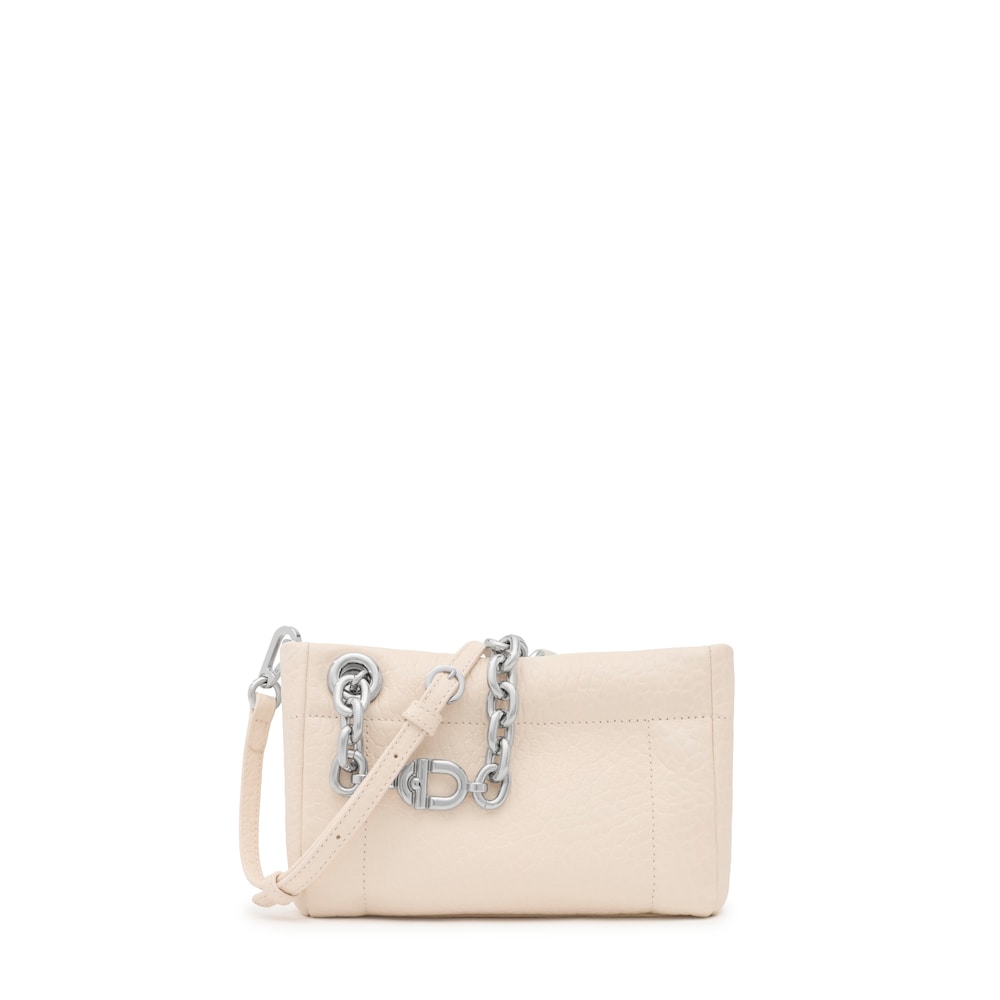 Bandolera peque&ntilde;a beige TOUS MANIFESTO New