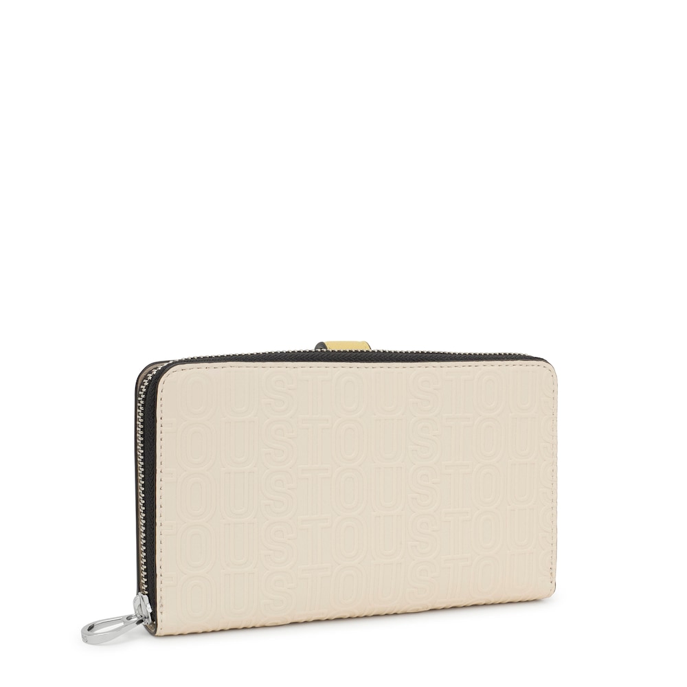 Billetera beige Urbana Logo New image number 1