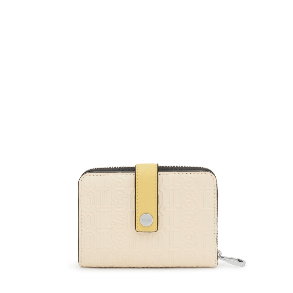 Beige Wallet Urbana Logo New image number 0