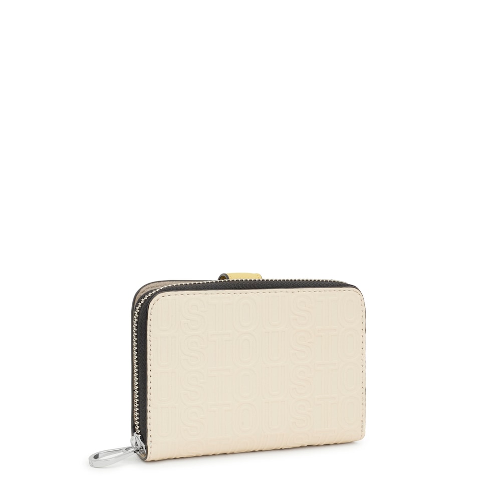 Beige Wallet Urbana Logo New image number 1