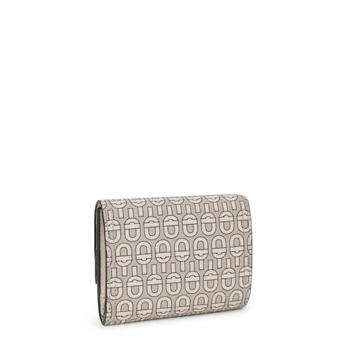 Beige Flap Card wallet TOUS MANIFESTO Essence