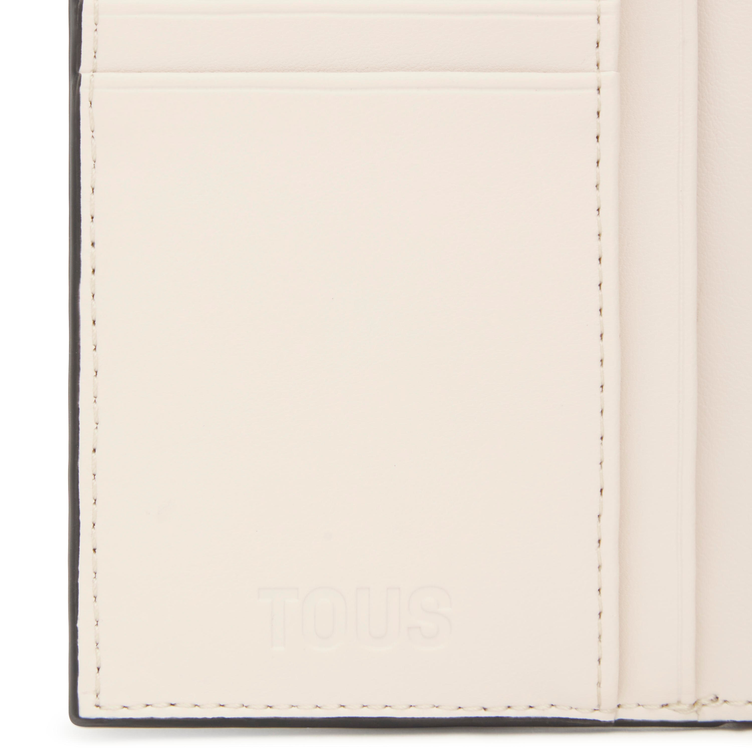 Beige Flap Card wallet TOUS MANIFESTO Essence