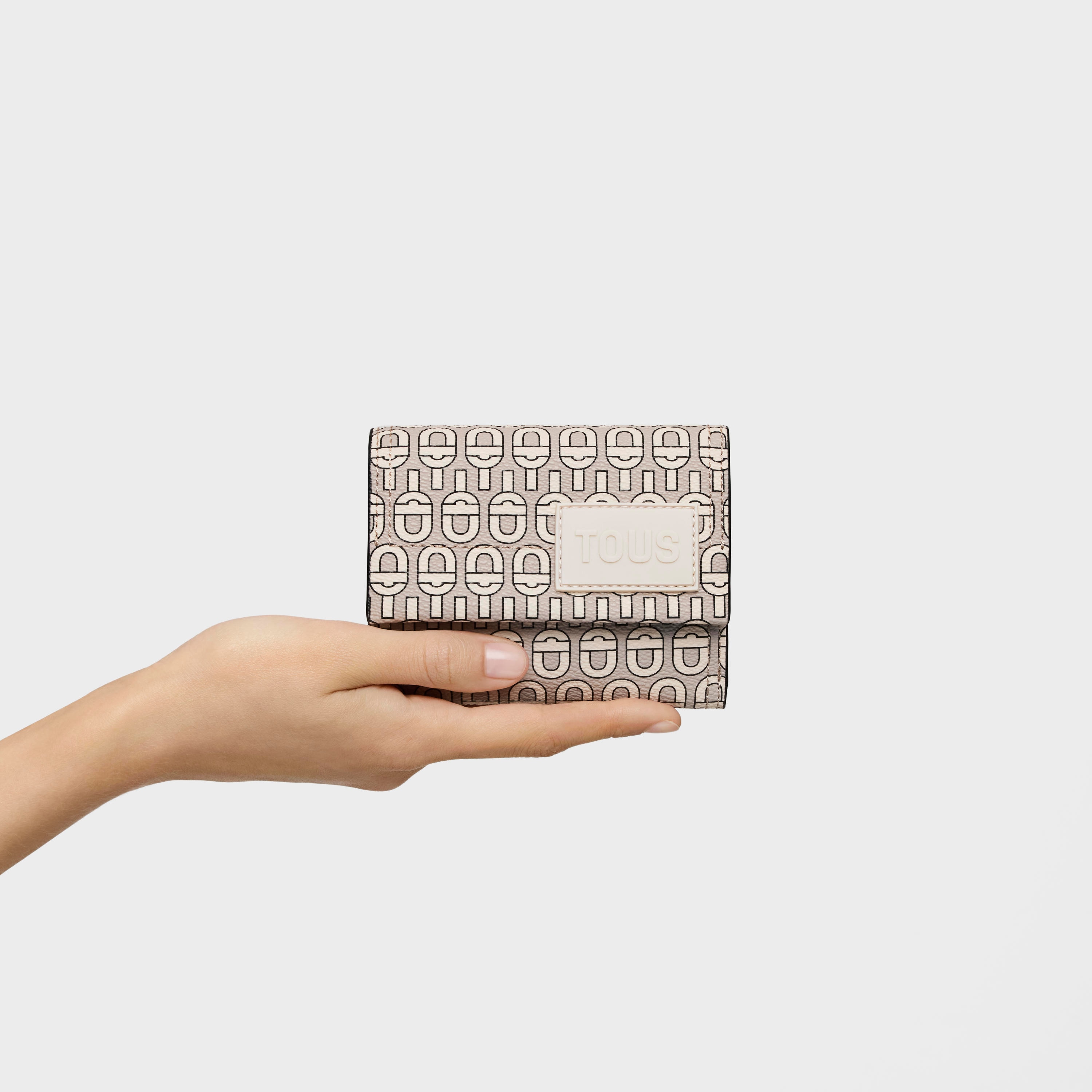 Beige Flap Card wallet TOUS MANIFESTO Essence