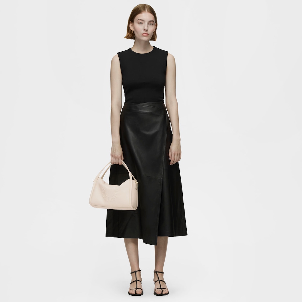 Beige leather City bag TOUS Miranda