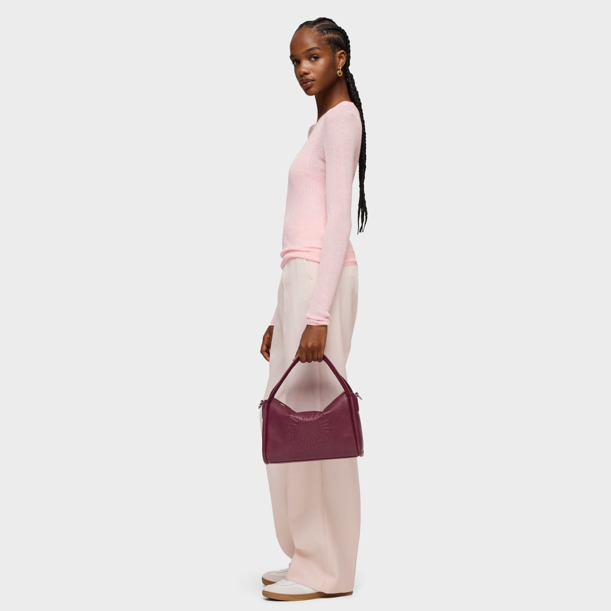 Burgundy leather TOUS Miranda City bag