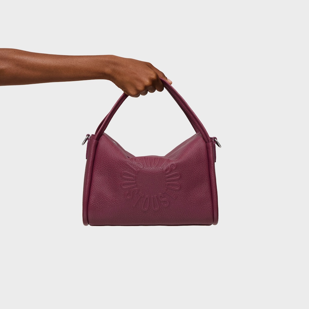 Burgundy leather TOUS Miranda City bag