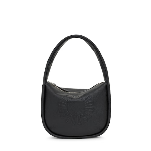 Saca peque&ntilde;a de piel negra TOUS Miranda