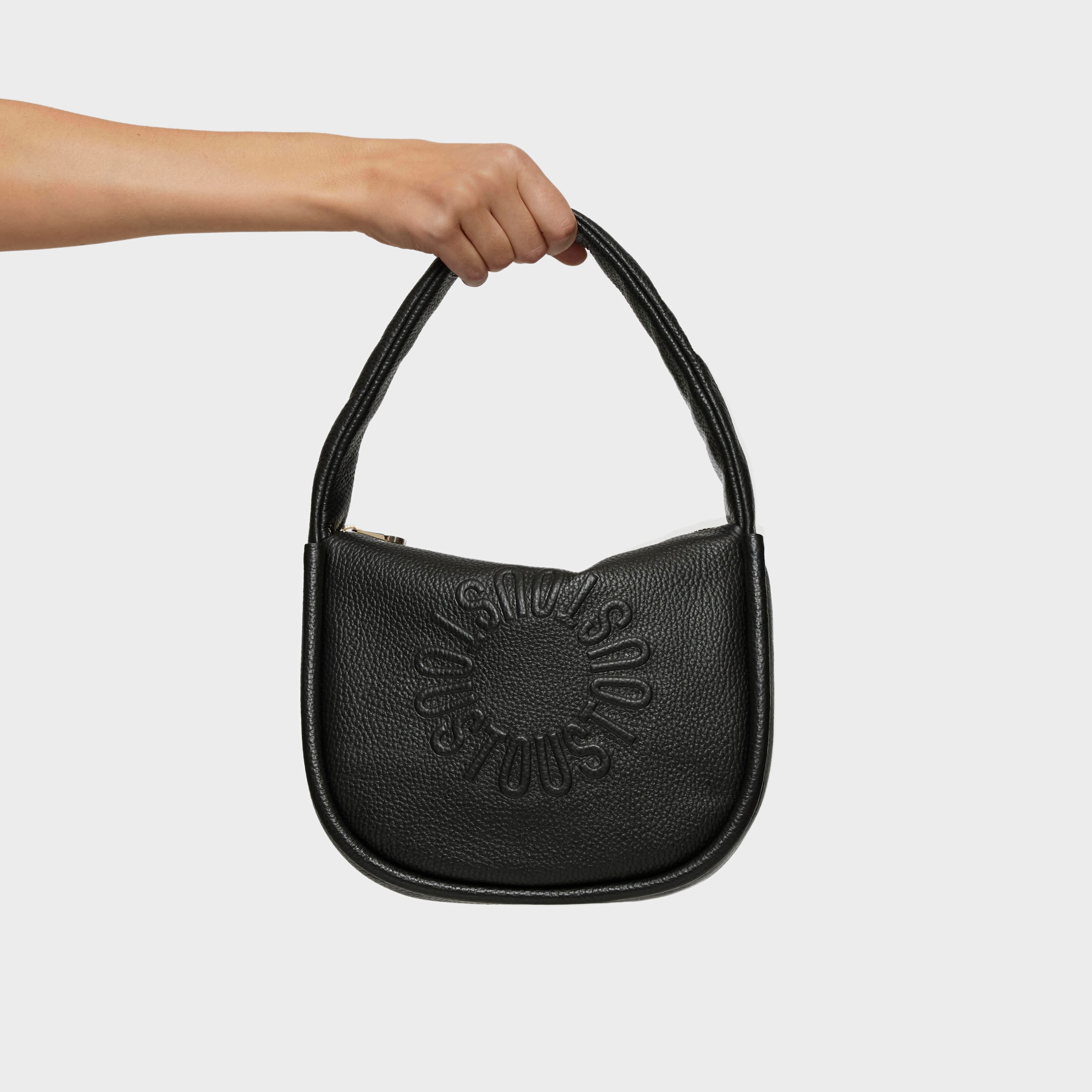Small black leather Shoulder bag TOUS Miranda