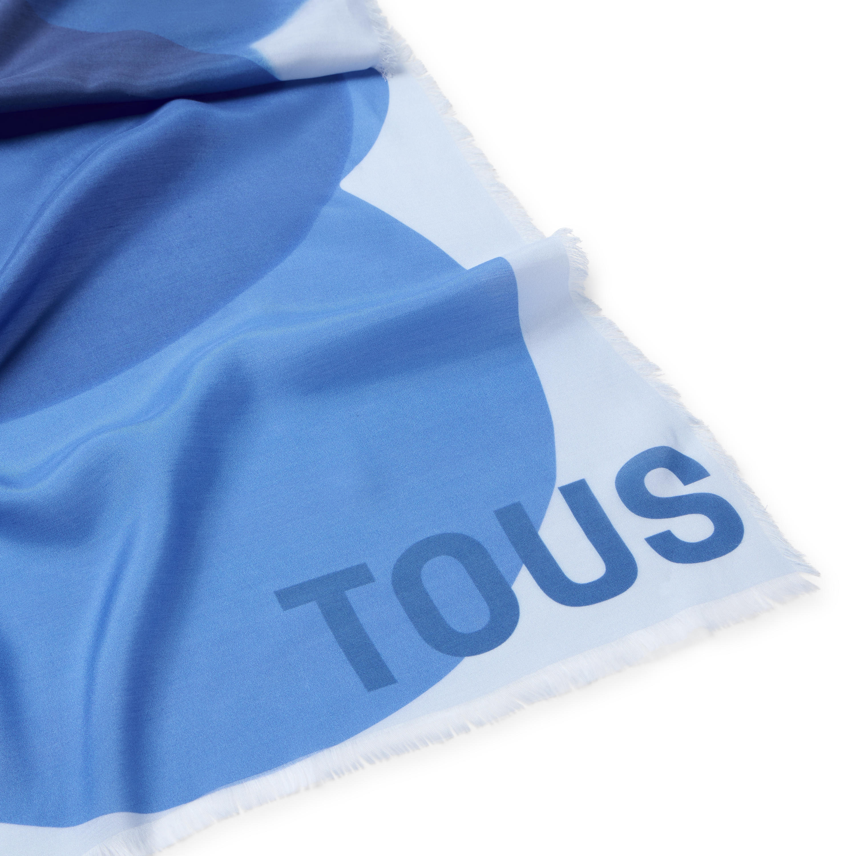 Blue Foulard TOUS Blurry Bear
