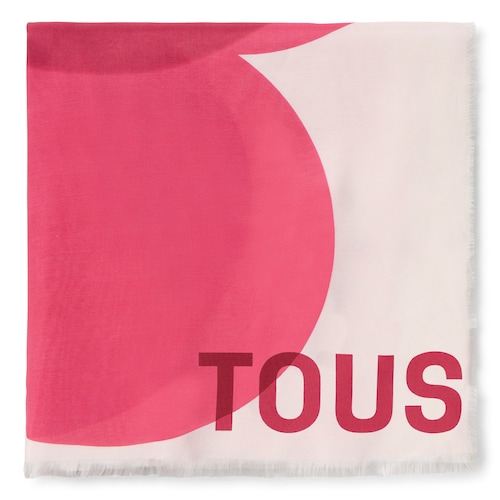 Fuchsia Foulard TOUS Blurry Flower