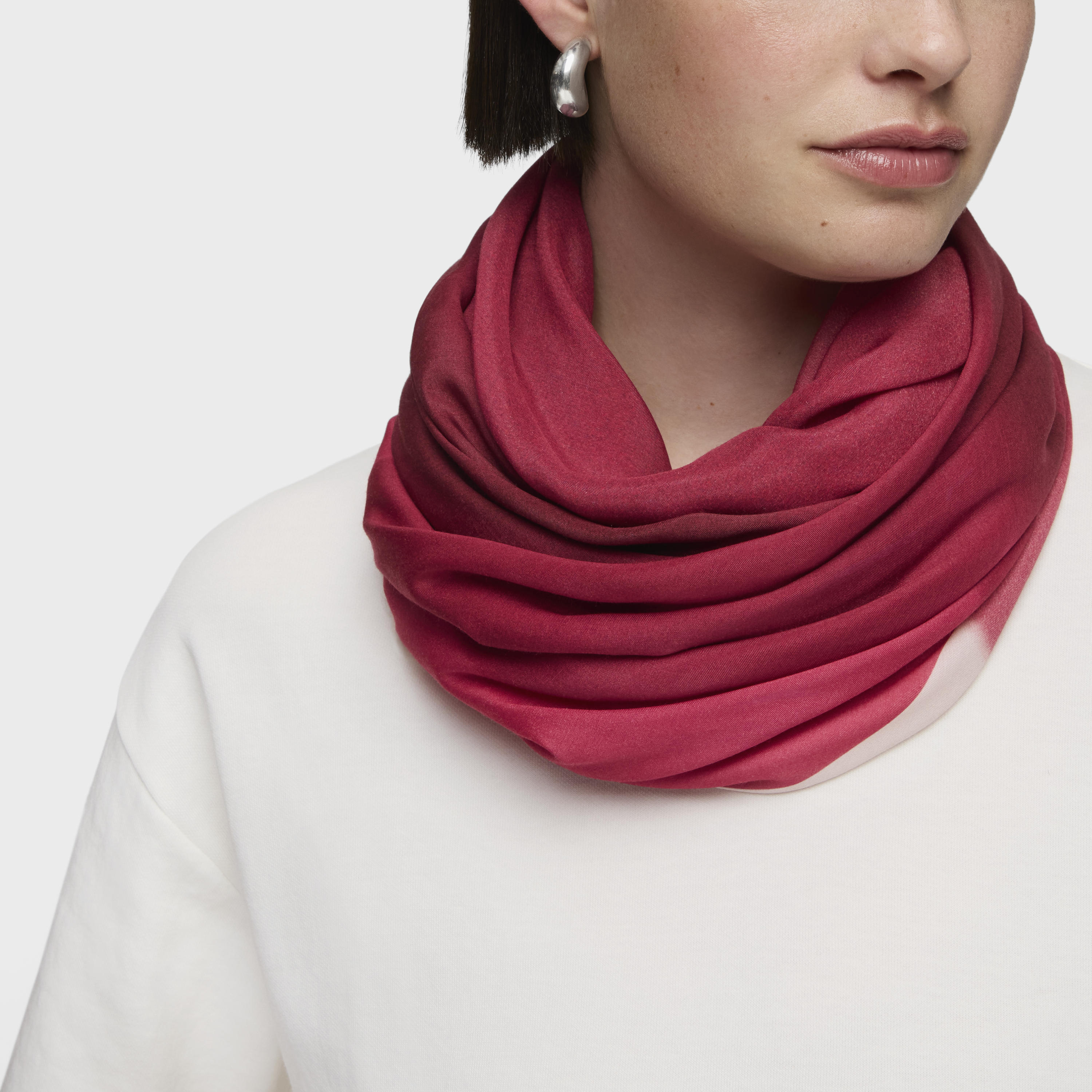 Fuchsia Foulard TOUS Blurry Flower