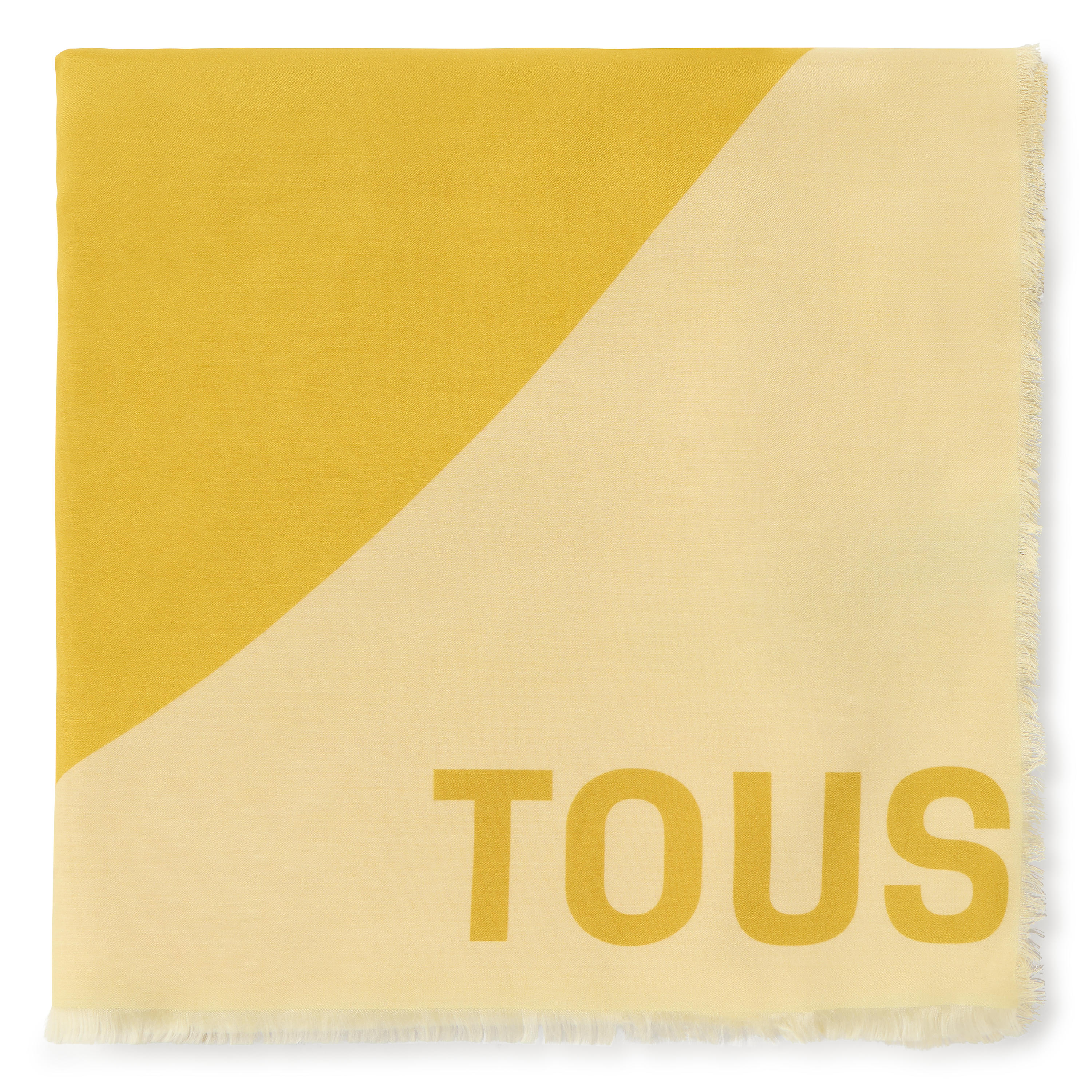 Mustard-yellow Foulard TOUS Blurry Heart