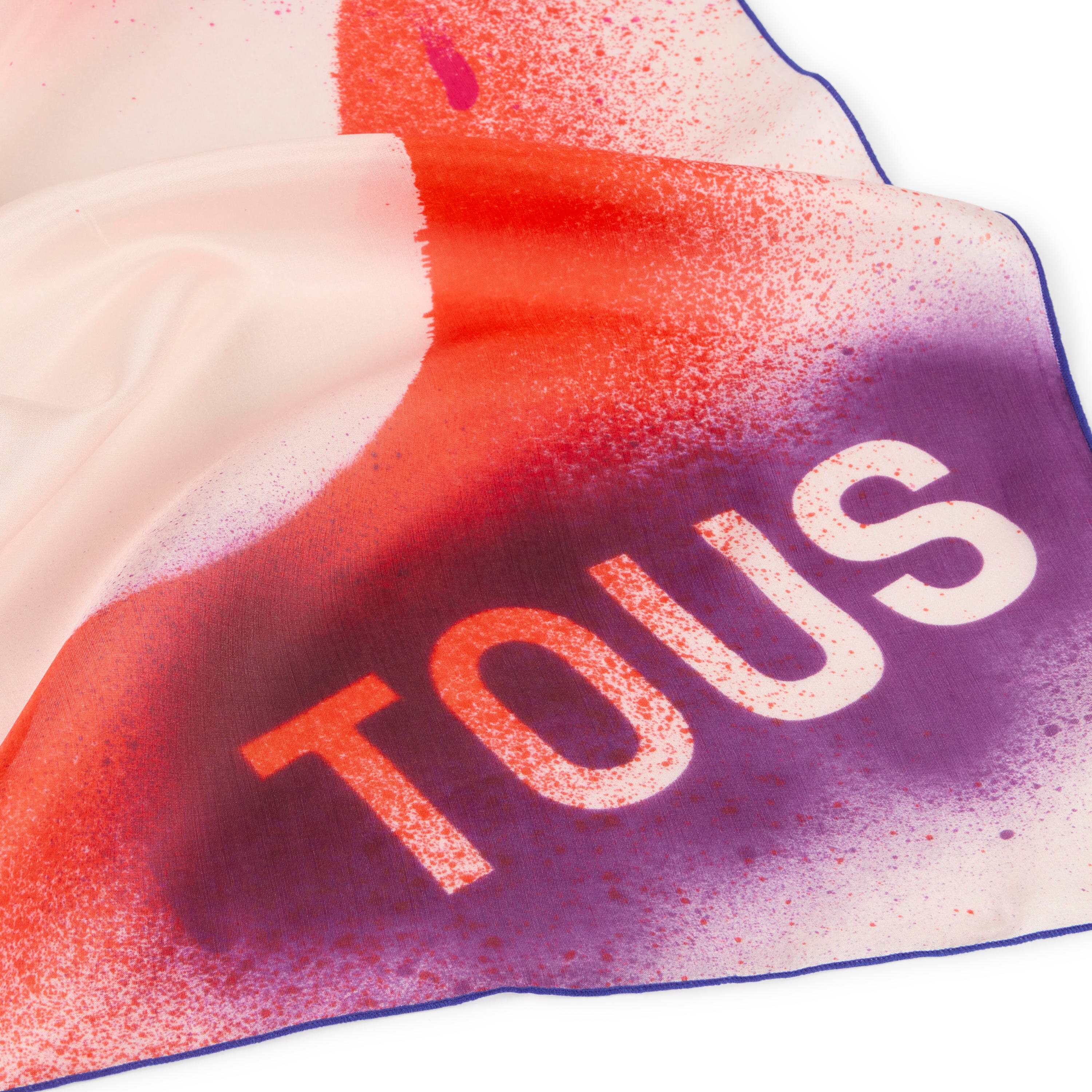Orange square Scarf TOUS Tulip