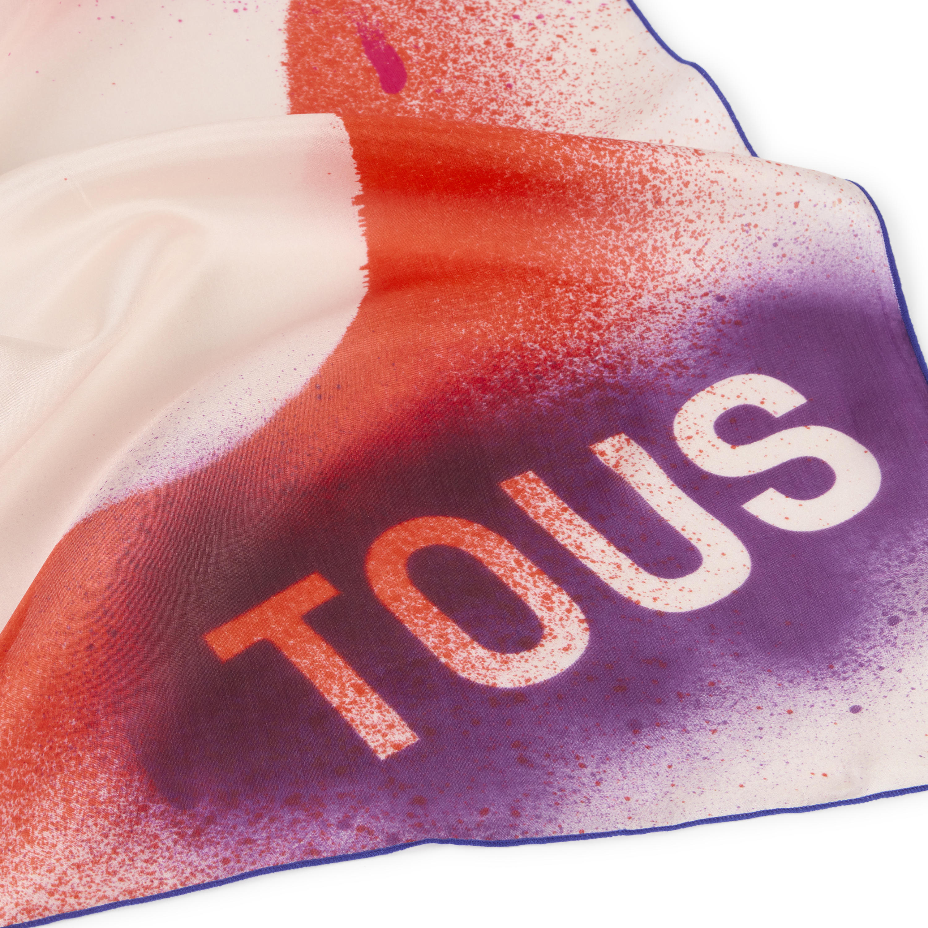 Orange square Scarf TOUS Tulip