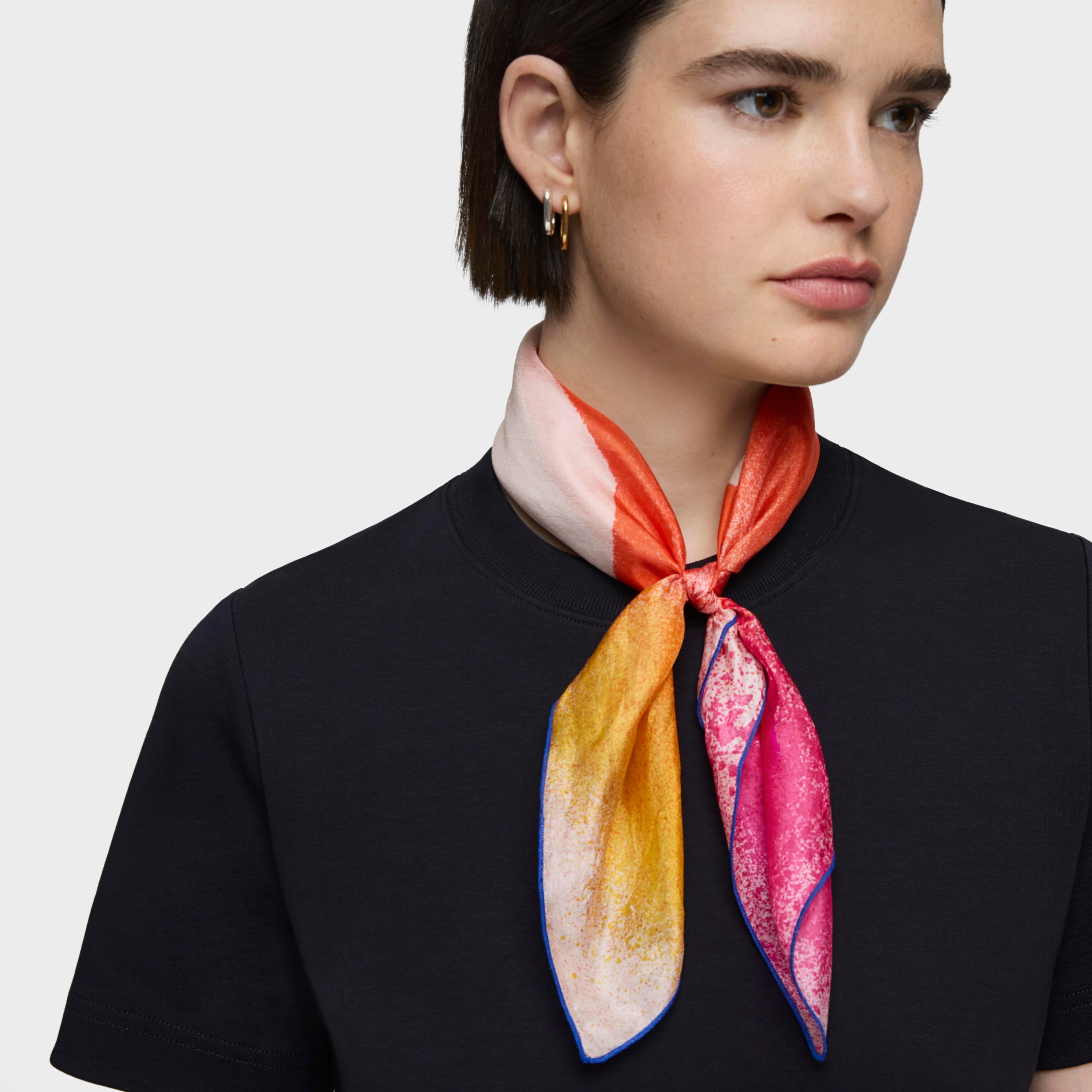 Orange square Scarf TOUS Tulip