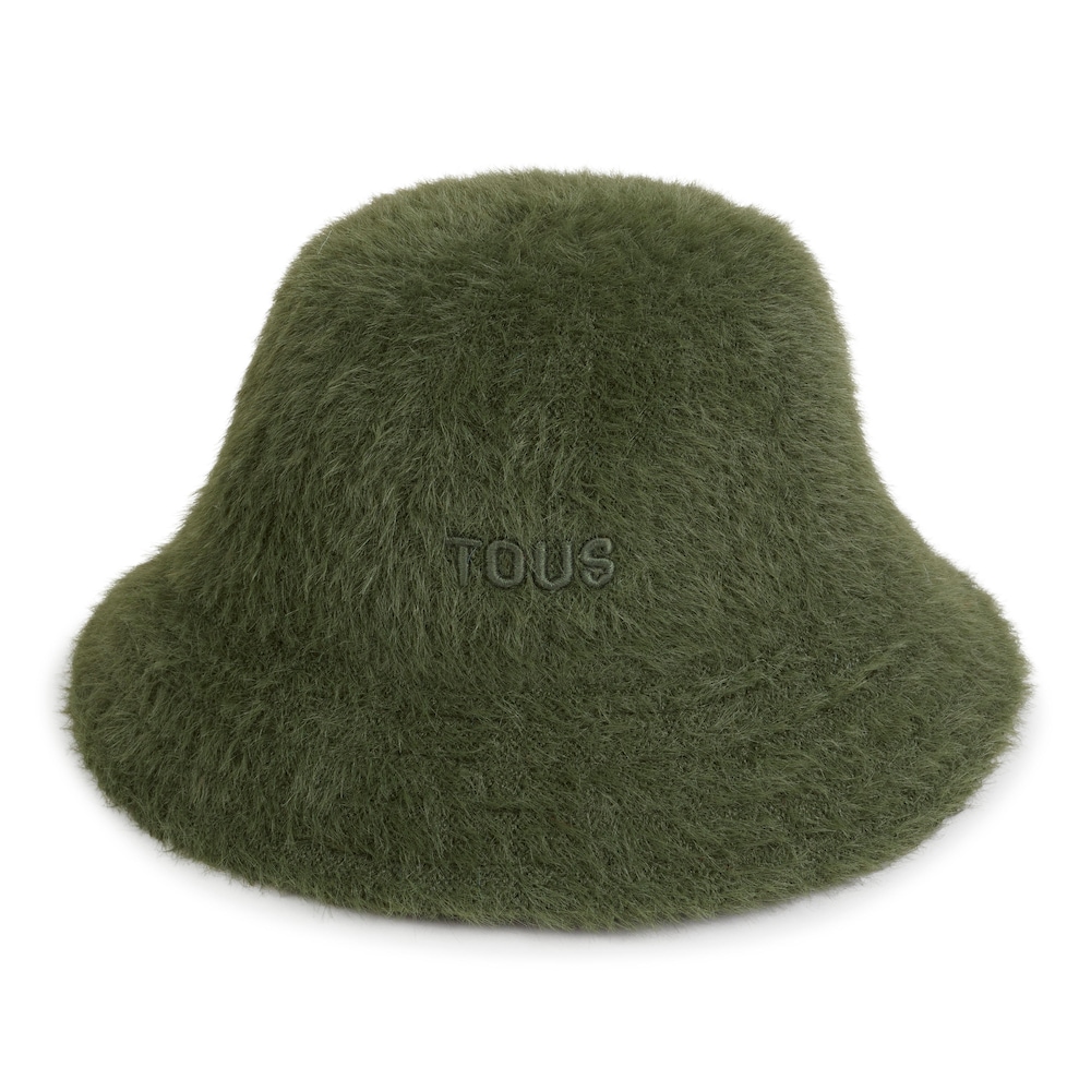 Khaki Beanie TOUS Fluffy