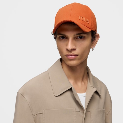 Gorra naranja TOUS Logo Metal