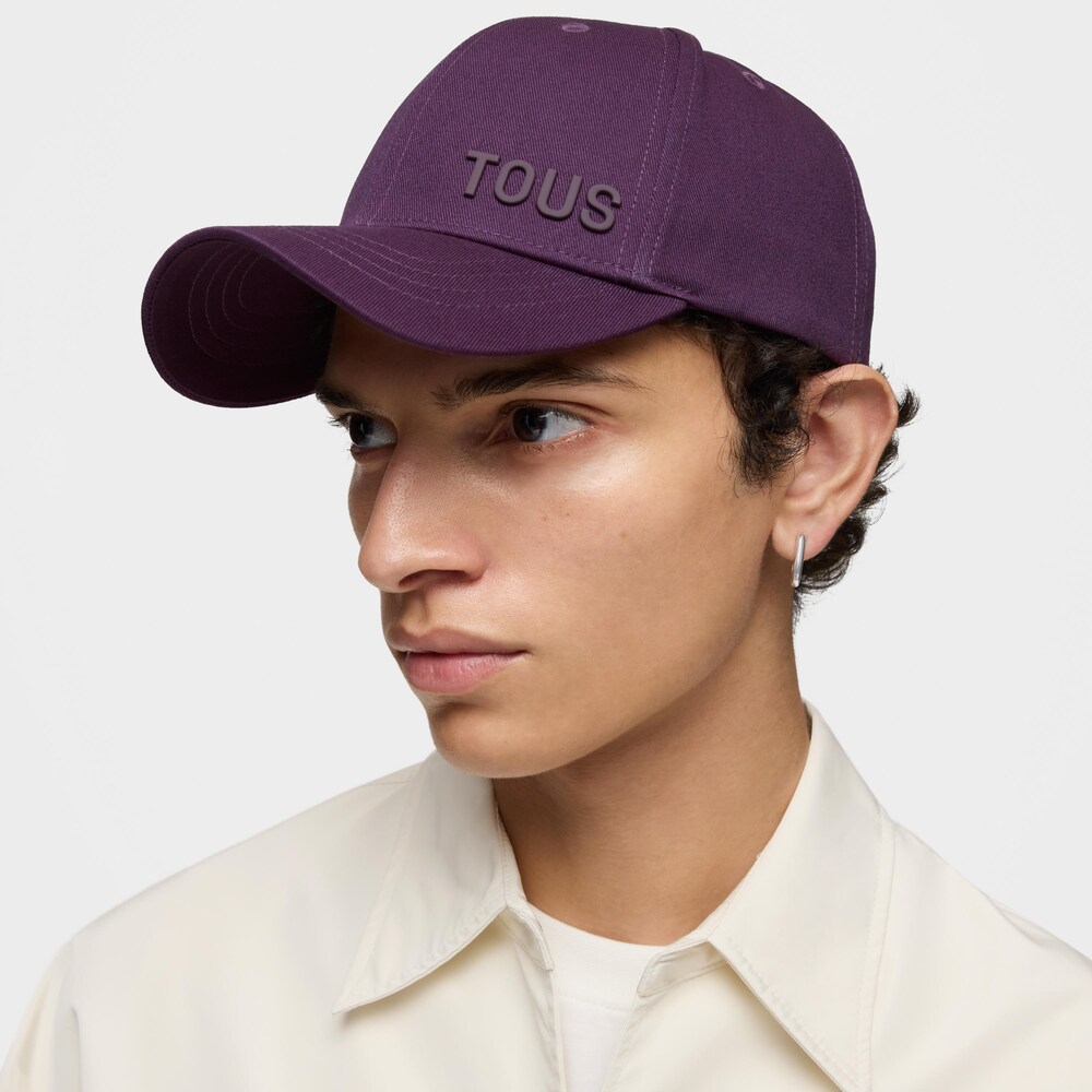 Gorra morada TOUS Logo Metal