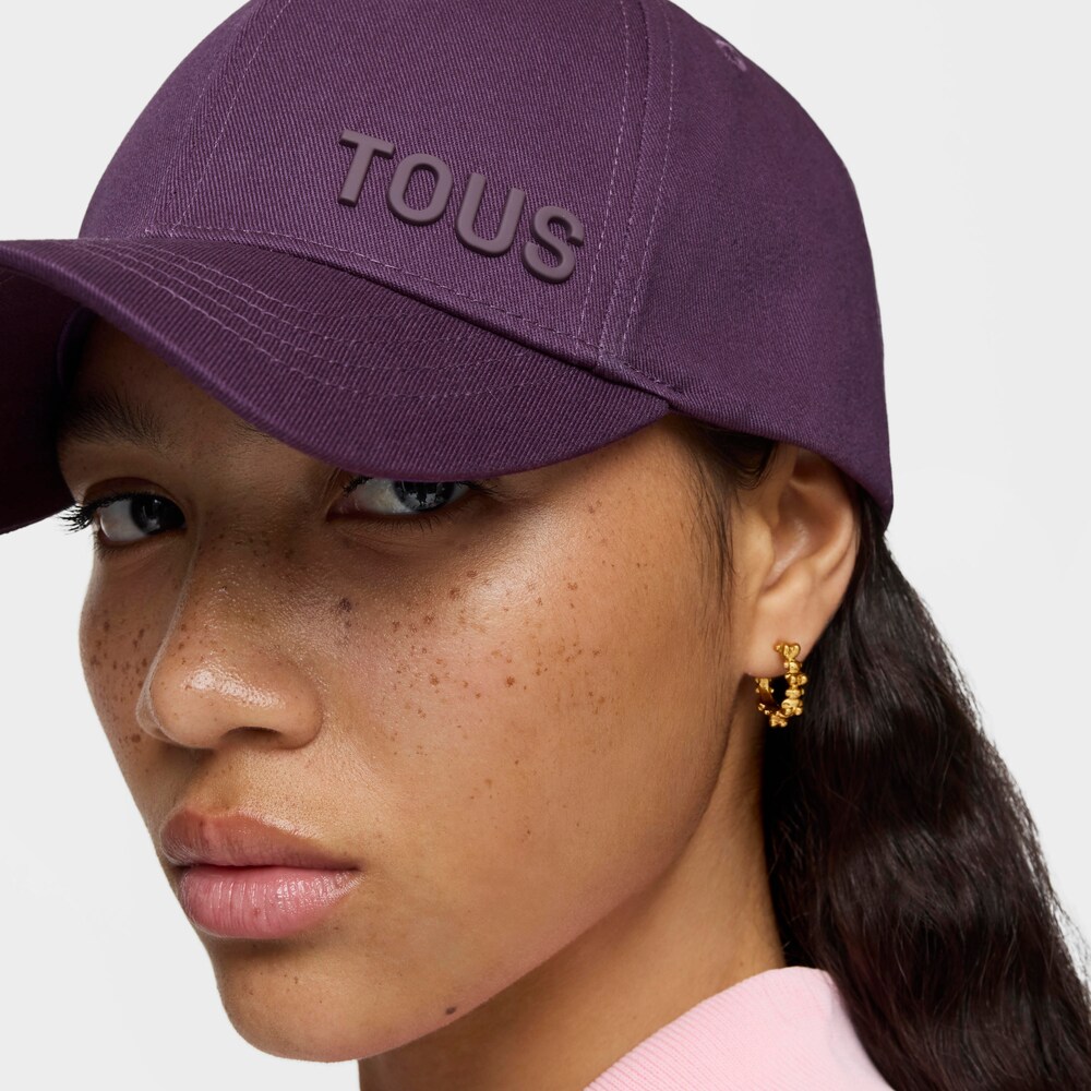 Gorra morada TOUS Logo Metal