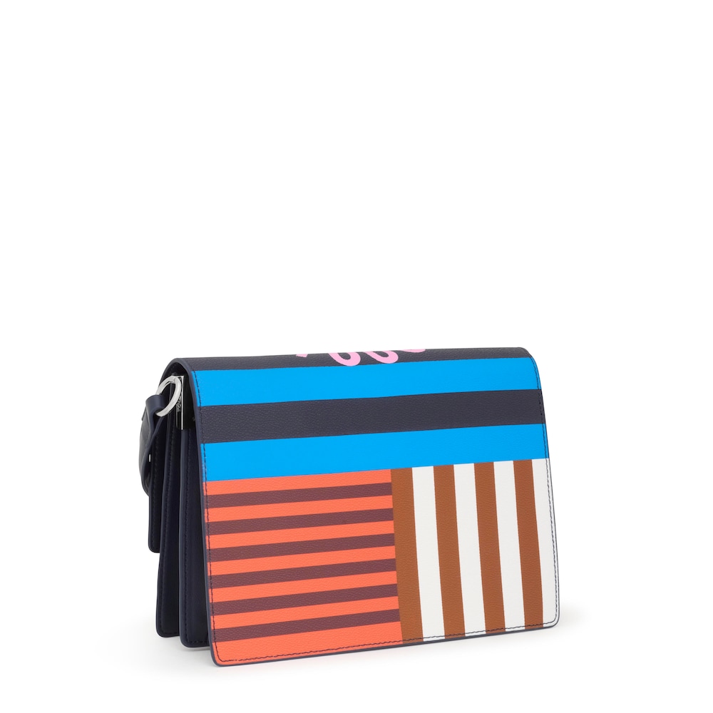 Medium navy blue Audree Crossbody bag TOUS Hanna image number 1