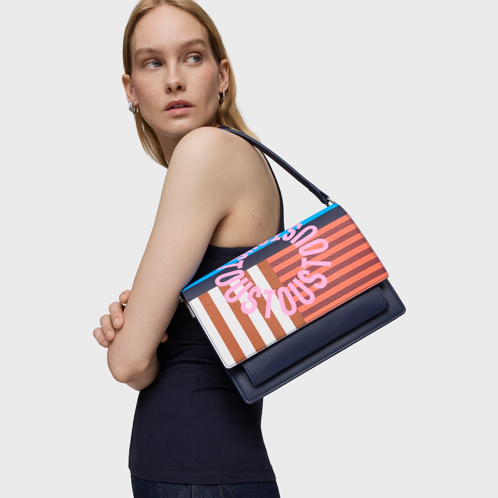 Medium navy blue Audree Crossbody bag TOUS Hanna image number 3