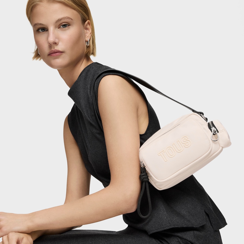 Beige Crossbody Reporter bag TOUS Roomy image number 3