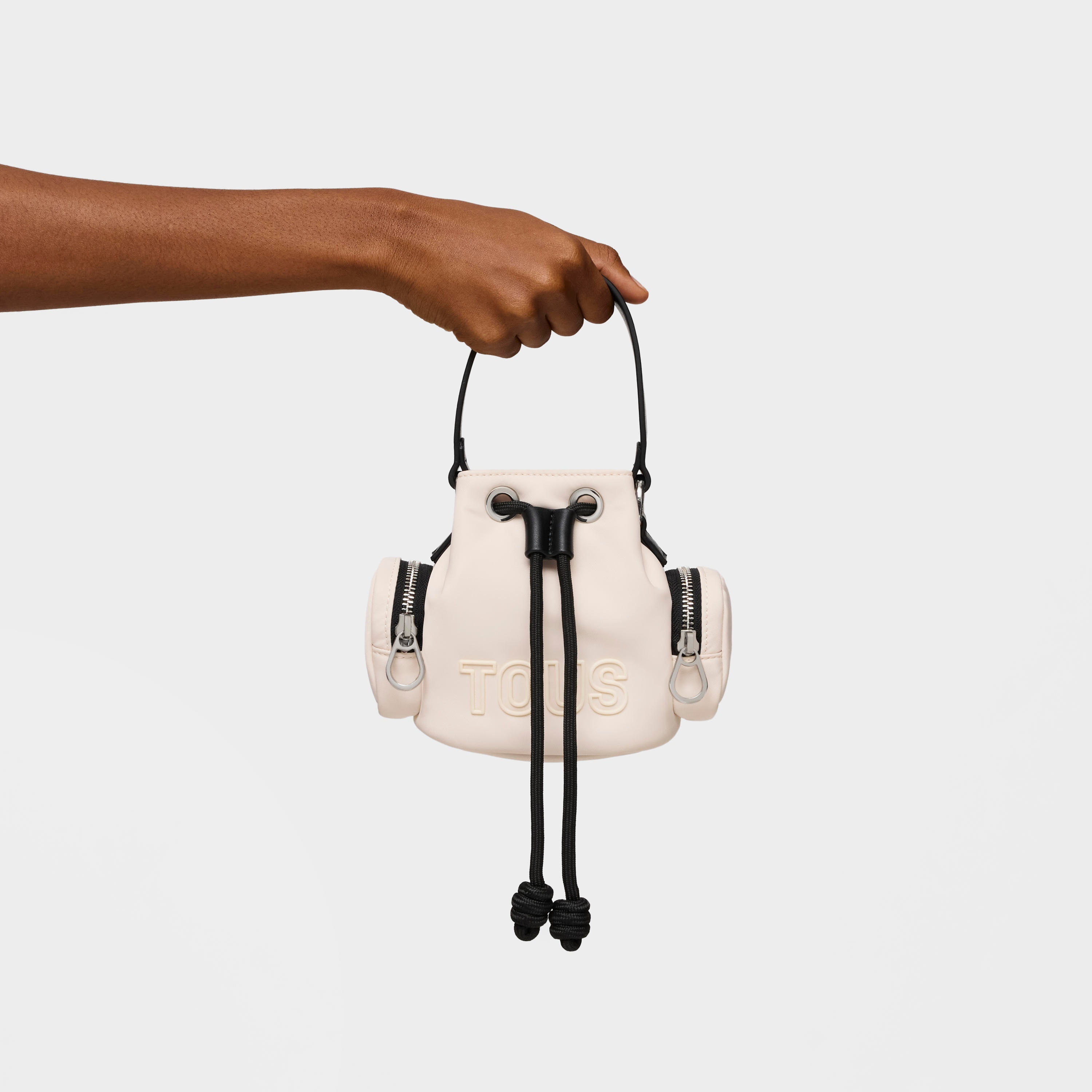 Beige mini Bucket bag TOUS Roomy